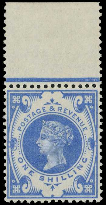 1899 1/- Colour Trial in bright blue on...
