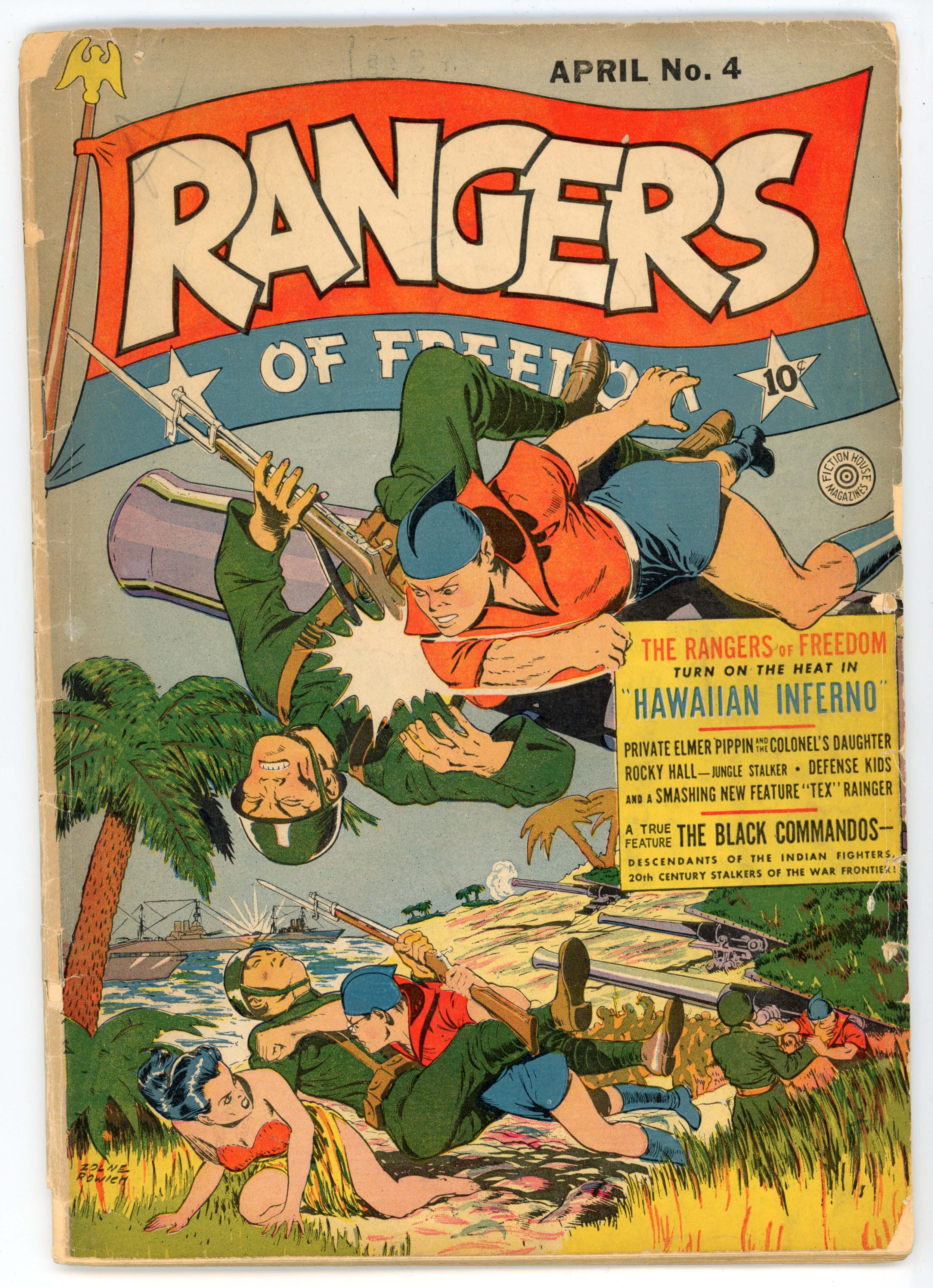 †Rangers Comics #4 and #51 (Fiction House, 1942 & 1950)
