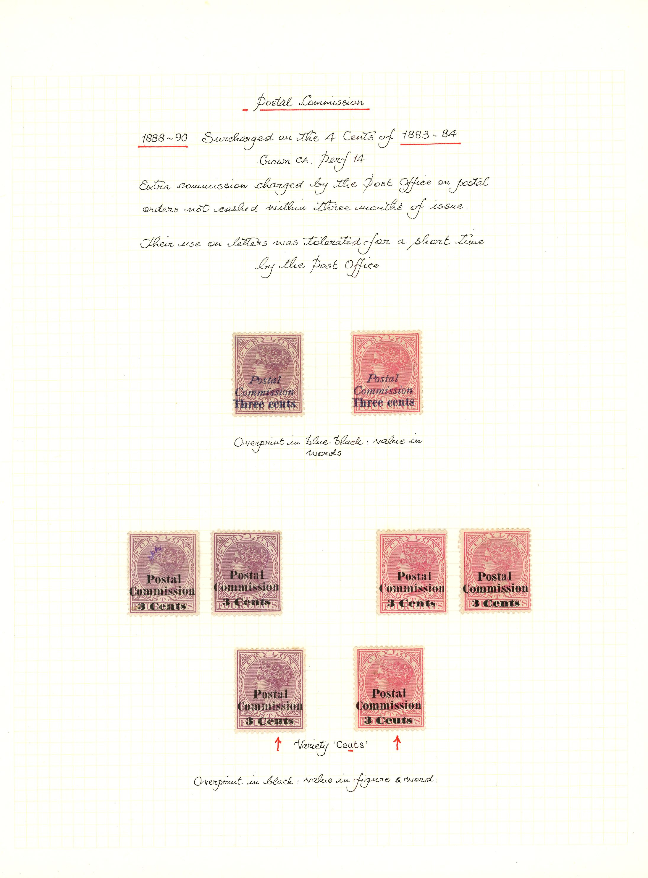 QV-KGV collection neatly written up on...