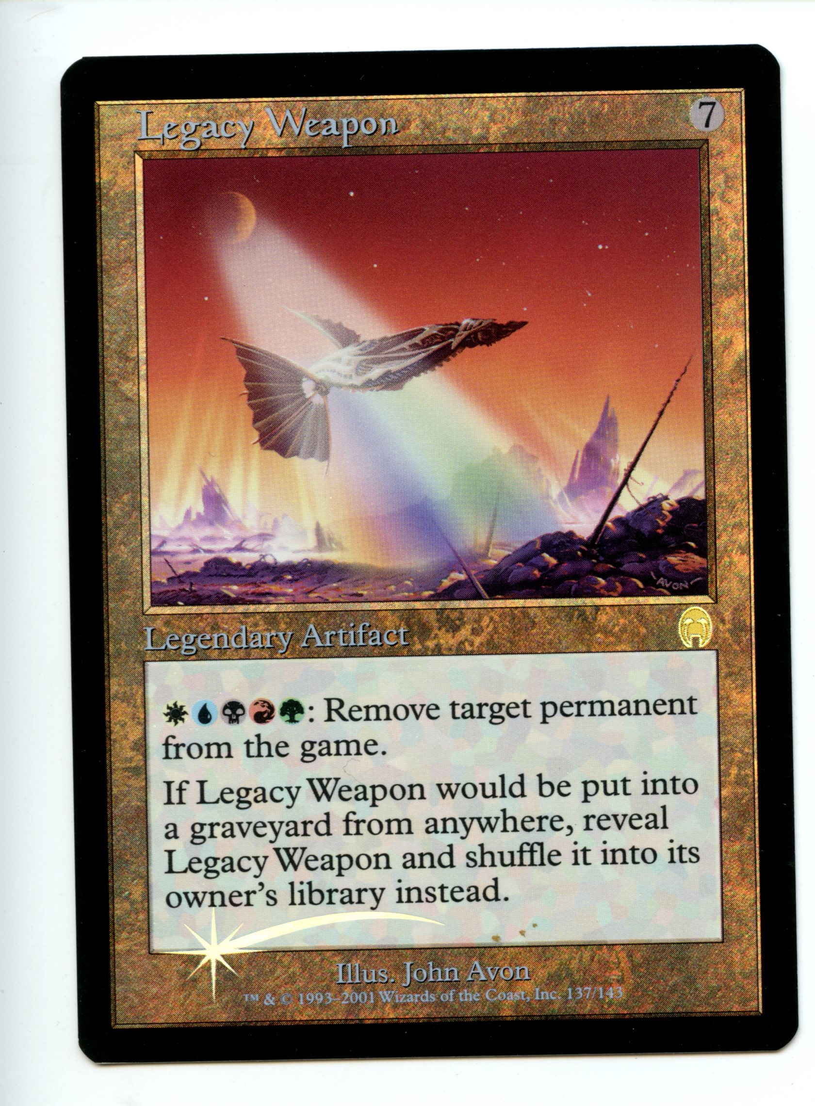 Magic The Gathering - Legacy Weapon FOIL - Apocalypse - Near Mint condition. 