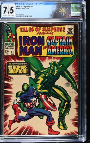 Tales of Suspense #84 CGC 7.5 Stan Lee story, Jack Kirby cover (Marvel Comics, 1966) Off-white to white pages