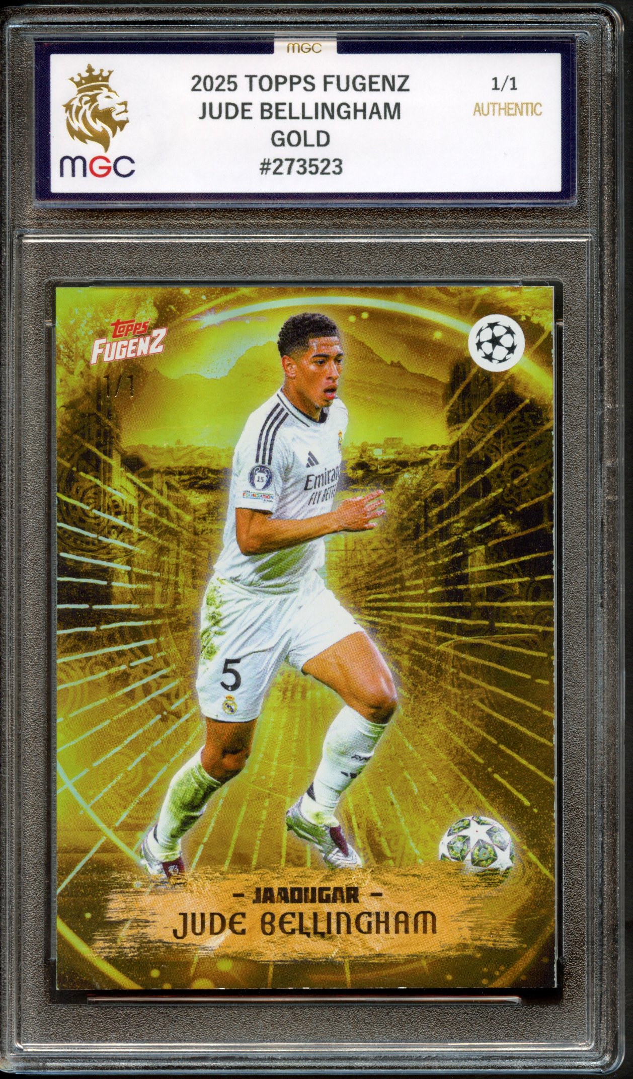 2025 TOPPS FUGENZ JUDE BELLINGHAM GOLD 1/1 #273523
