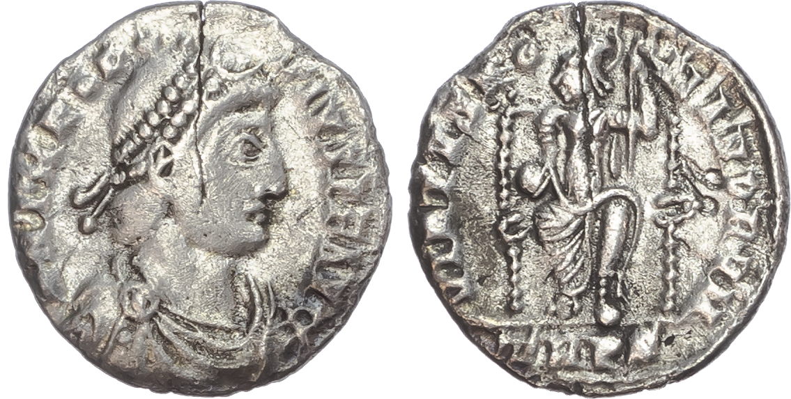 Theodosius I (AD 379-395) AR Siliqua, Trier, AD 379-388, 2.04g. 