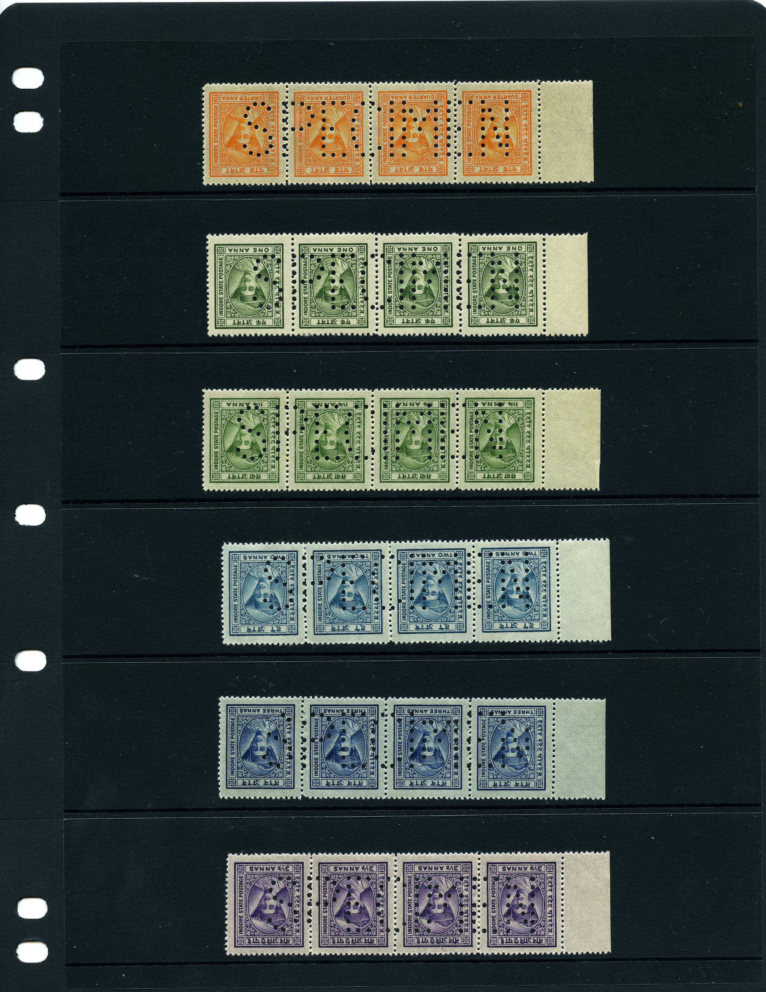 1927-37 set of nine values to 12a carmine all...