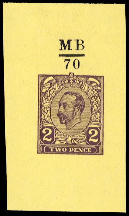 GB  SG. 1910 2d Hentschel colour essay.