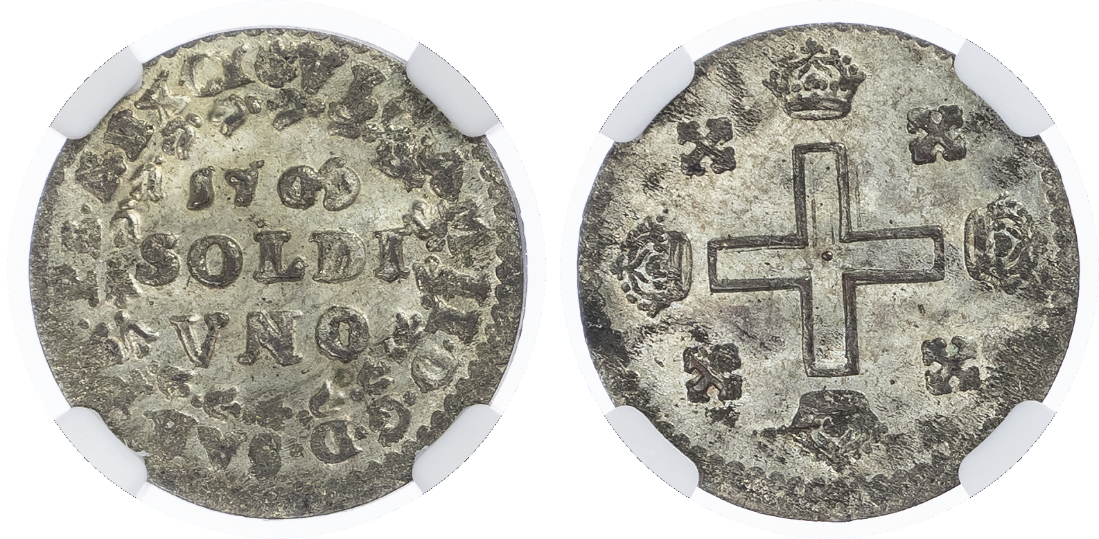 Italy, States, Savoy. Victor Amadeus II Bi Soldo. 1709. 