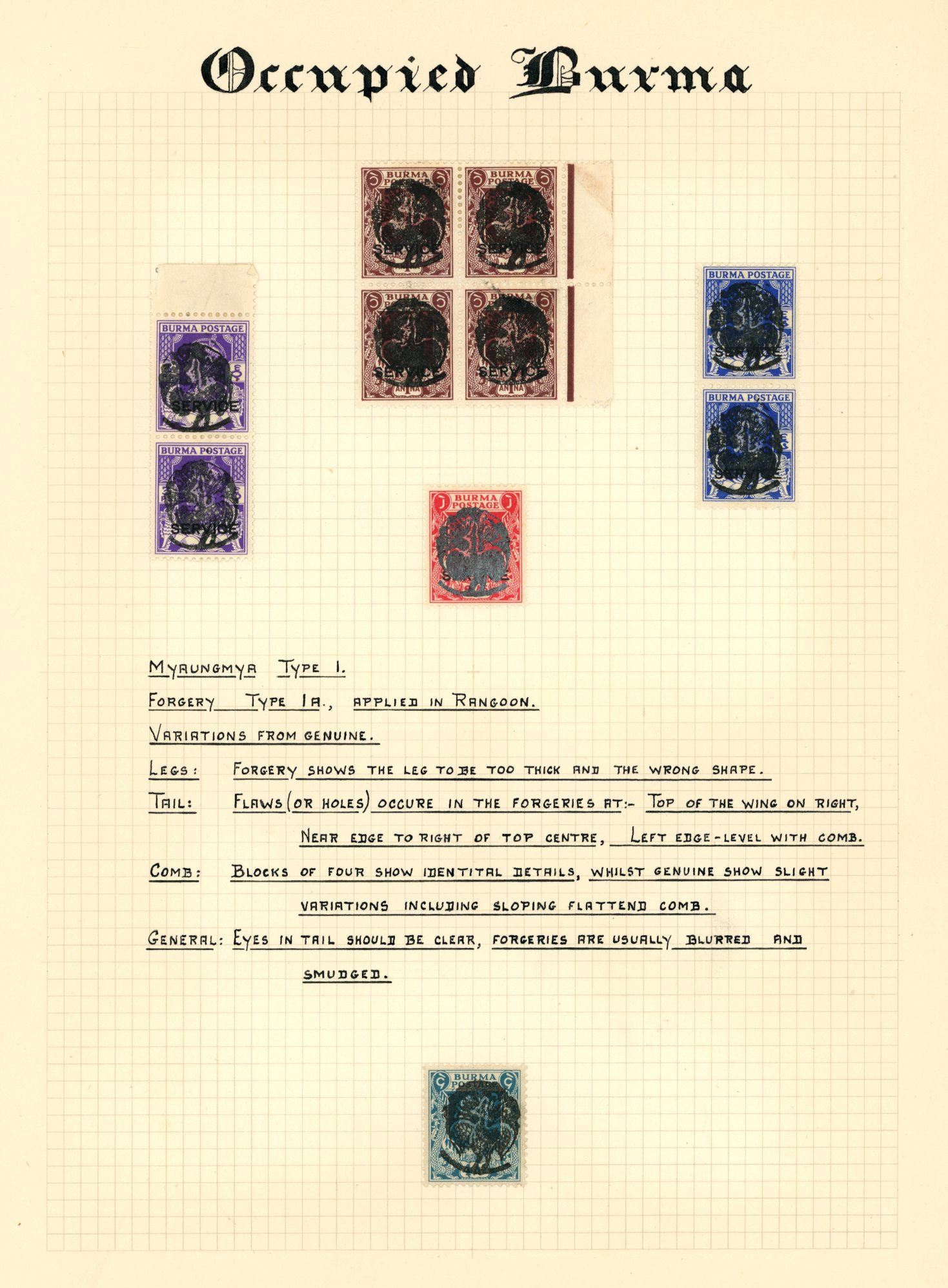 FORGERIES: 1940-50s detailed study of...