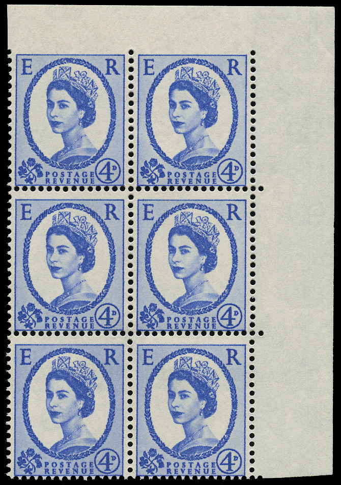 GB 1965 SG576a var Mint - imperf to top margin variety