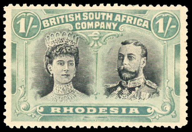 RSC C 1s black and (aniline) blue-green, #2 gash in ear