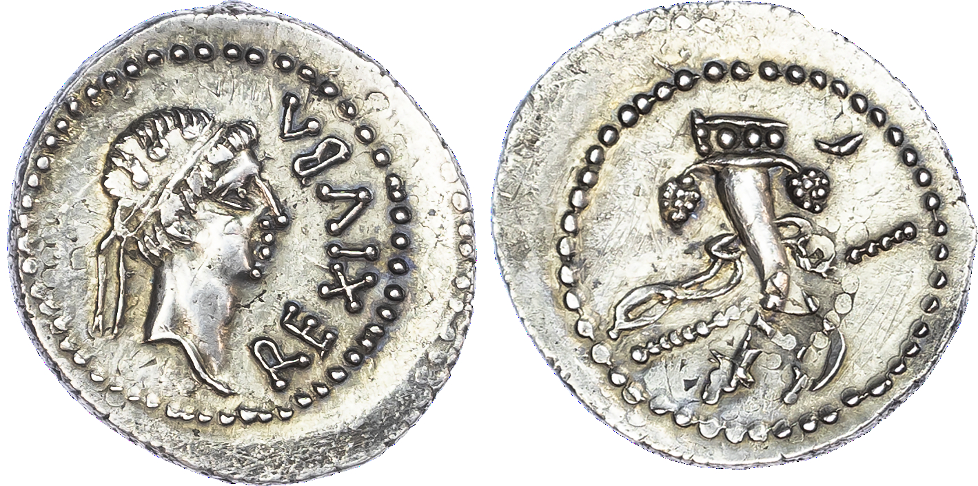 Kings of Mauretania, Juba II (25 BC – AD 24) AR Denarius