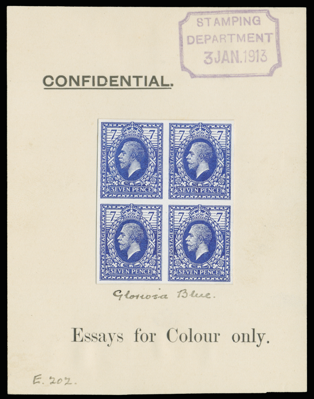 GB 1913 (ESSAY) SG387var