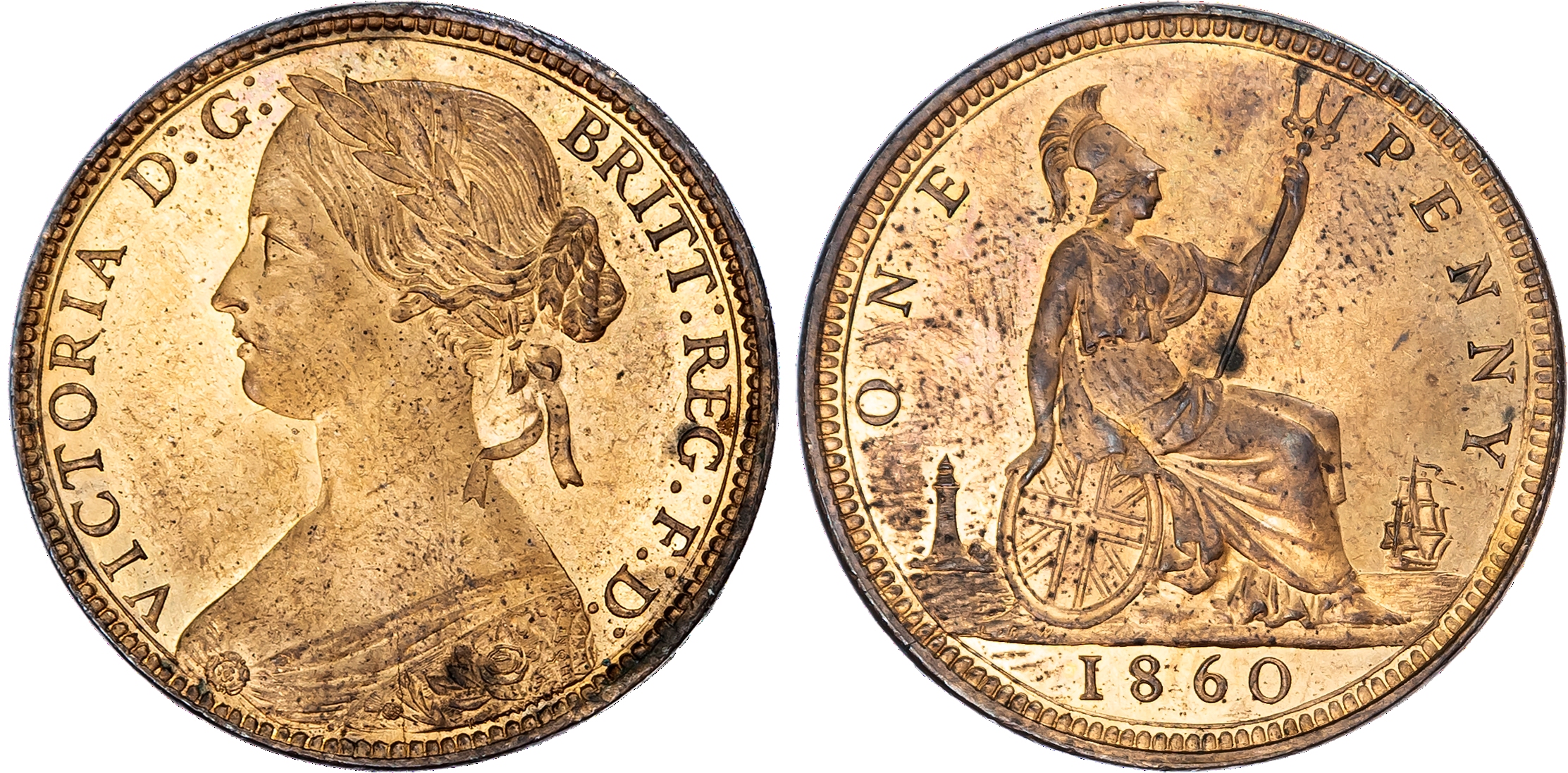 Victoria (1837-1901), Penny, 1860