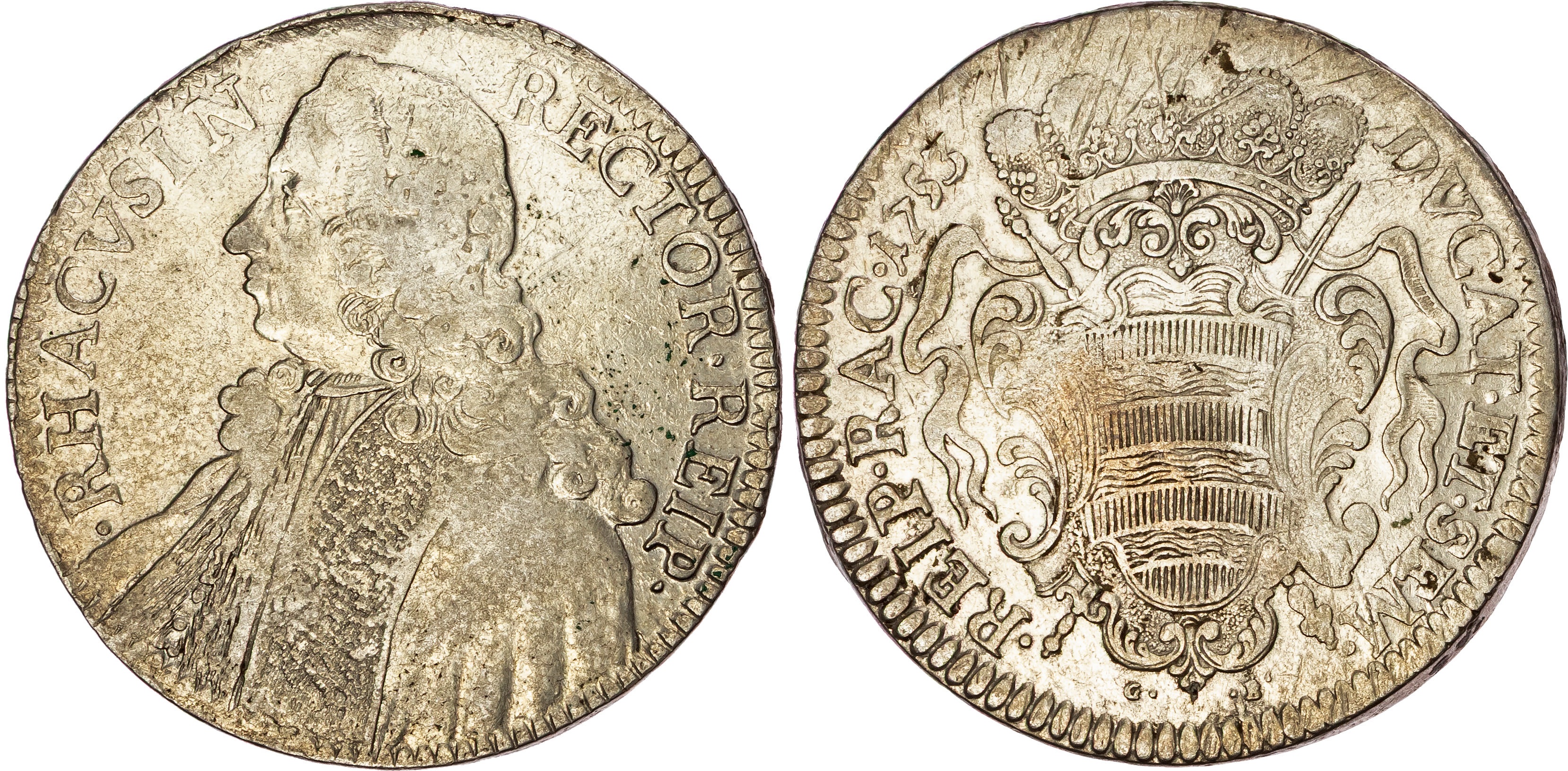 Croatia, Ragusa (Dubrovnik), silver Tallero, 1753