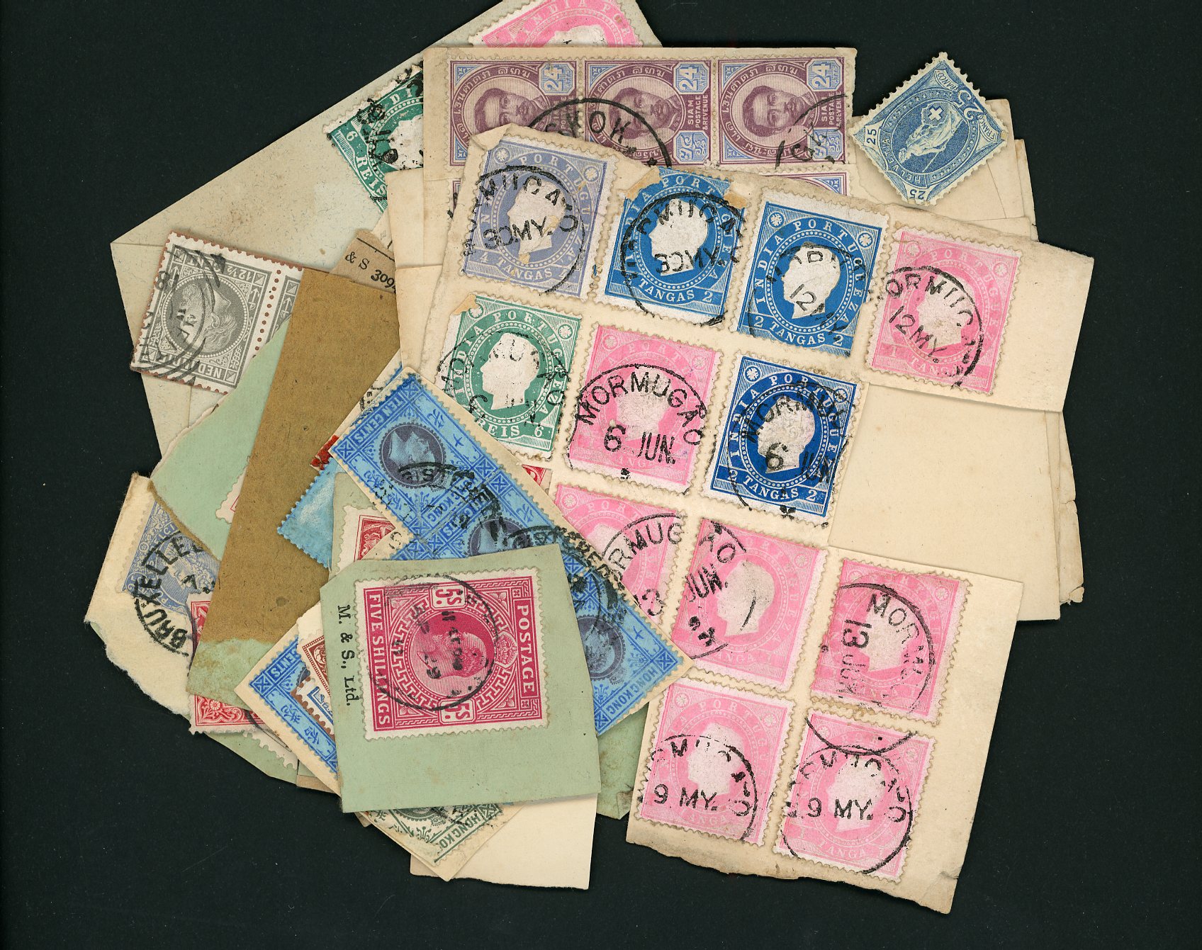 All World assortment on piece or taken from incoming mail....