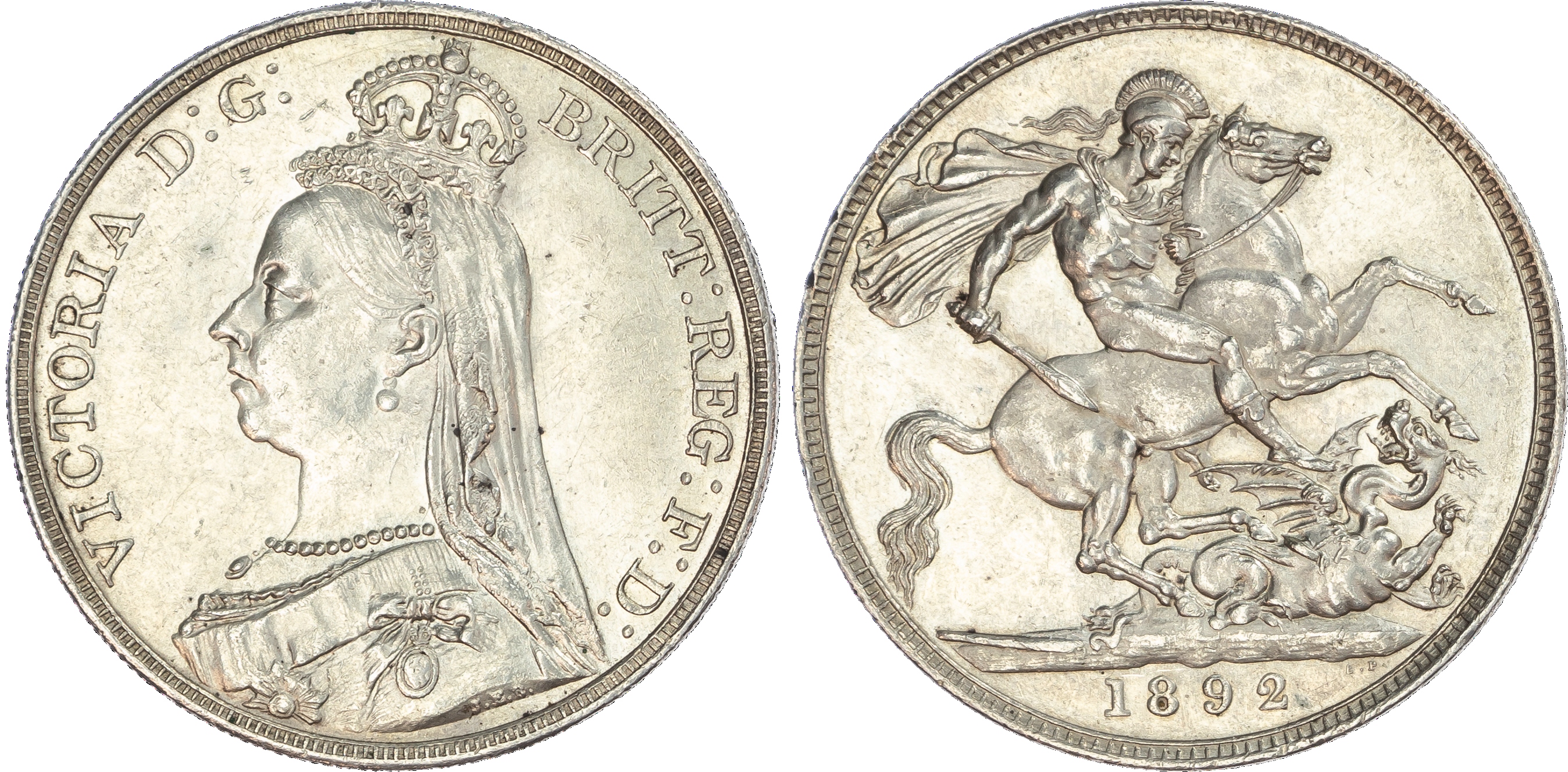 Victoria (1837‑1901), Crown, 1892. Jubilee bust