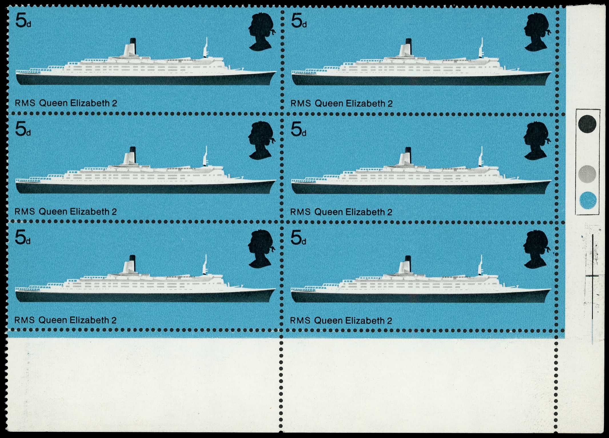1969 5d British Ships. Very fine unmounted...