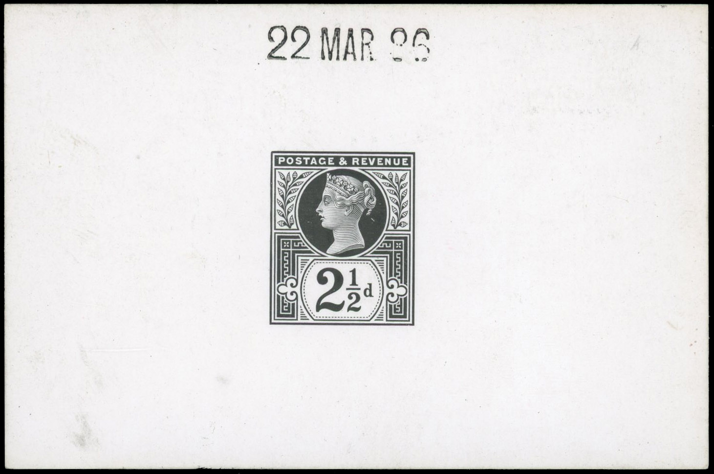 GB SG 201 1886 Jubilee 2½d Die Proof
