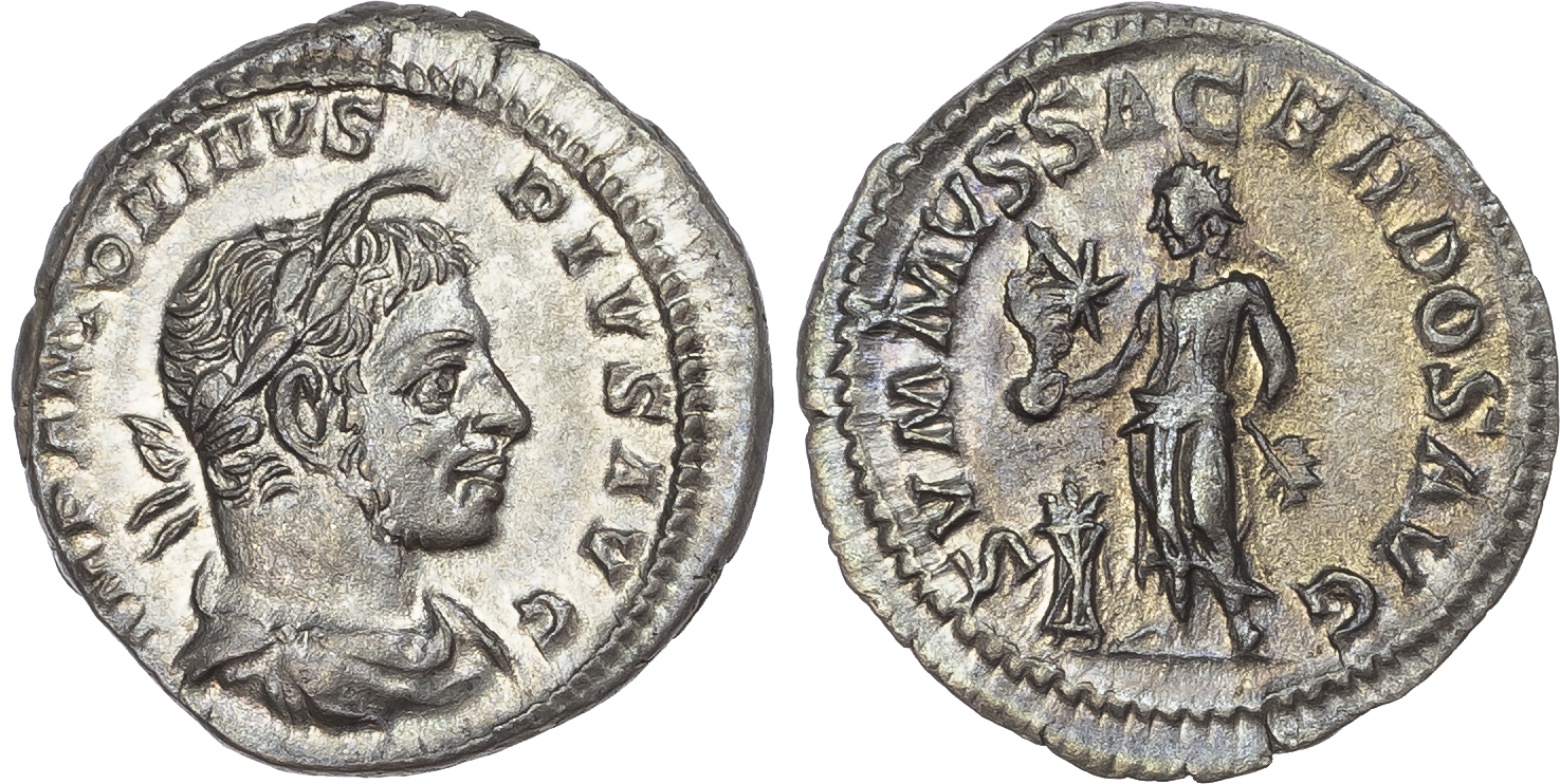 Elagabalus (AD 218-222) AR Denarius, Rome, AD 221, 3.13g. 