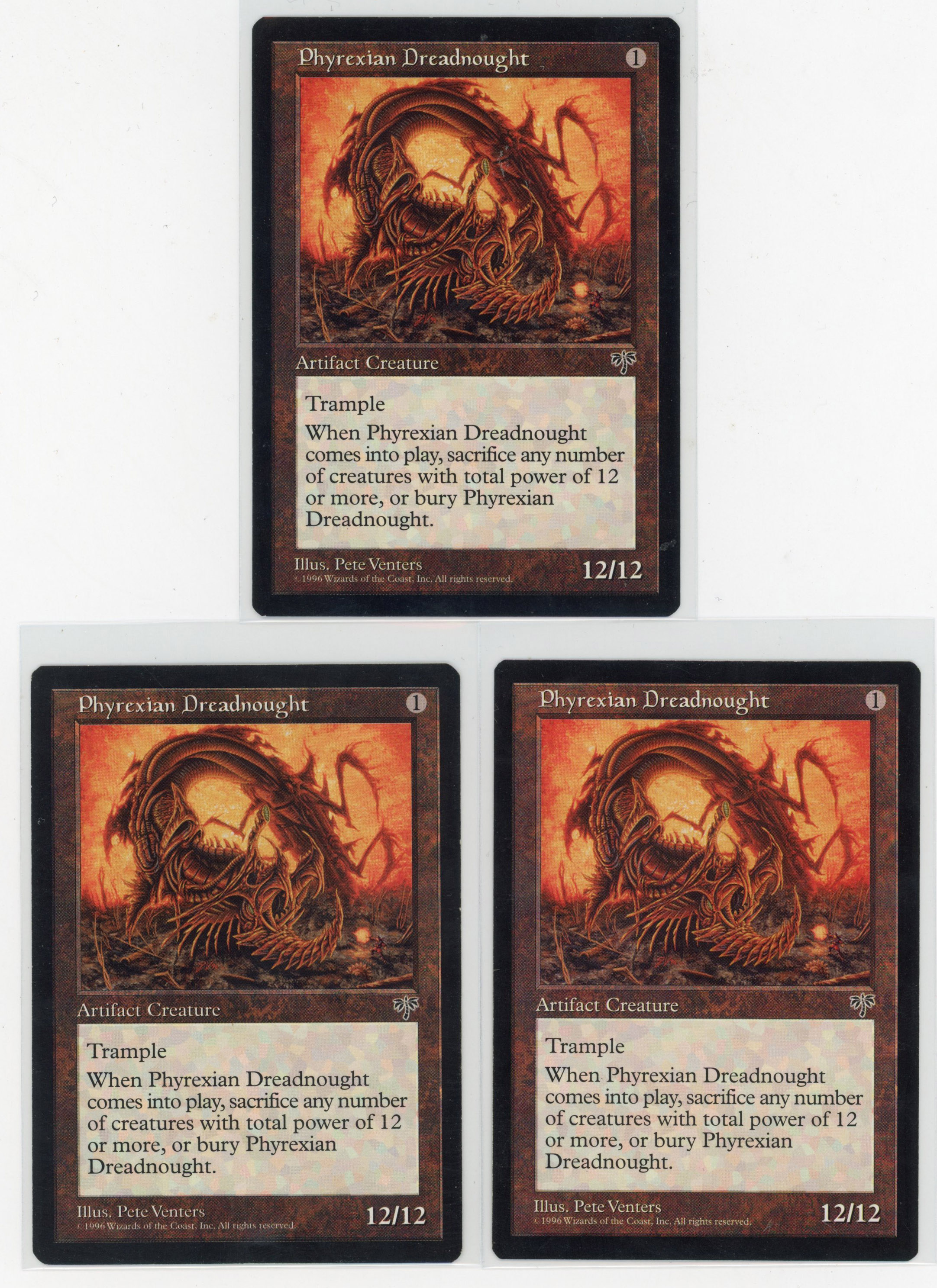 X3 Phyrexian Dreadnought - Mirage (EX+/NM)