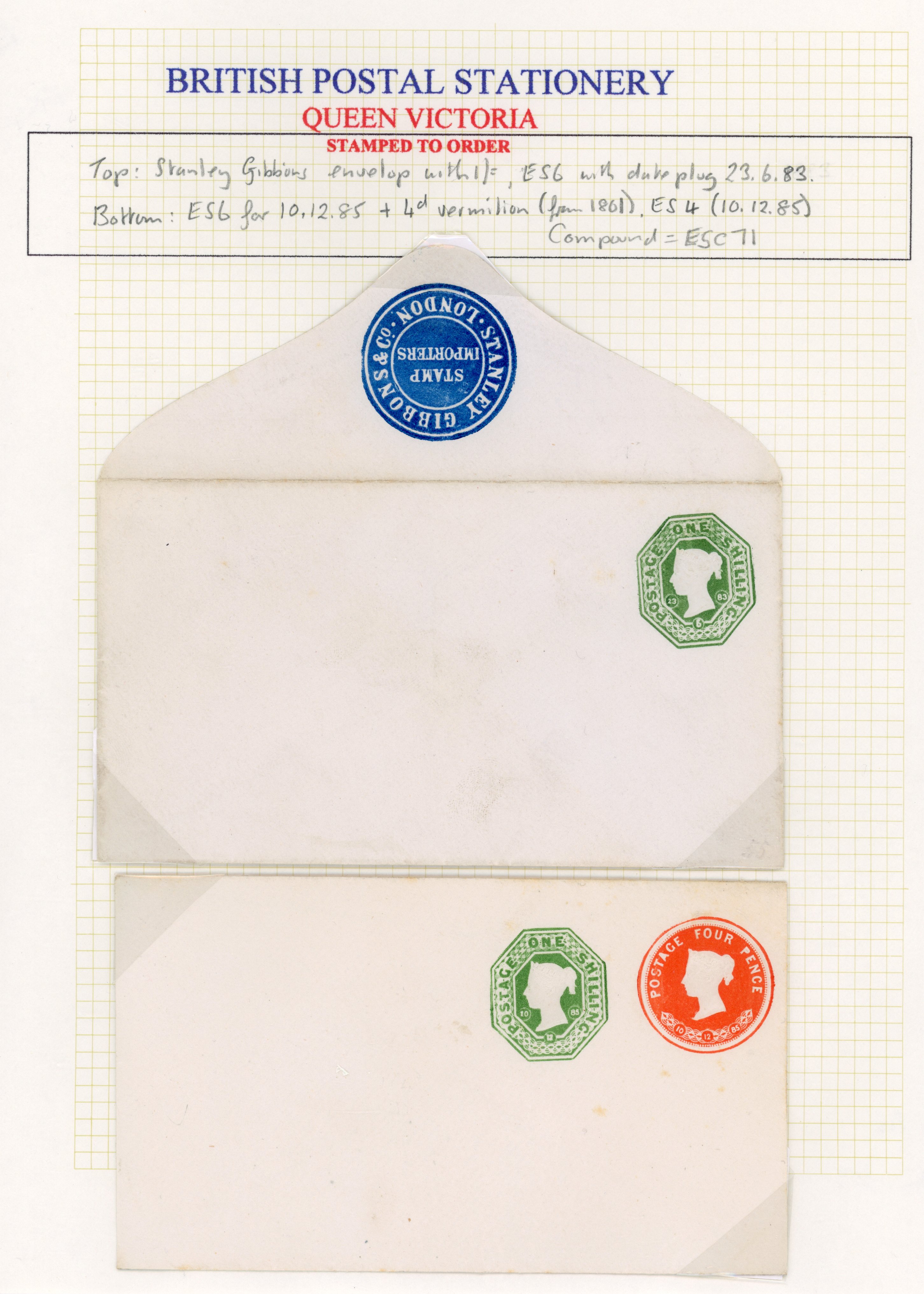 GB: POSTAL STATIONERY: small selection of unused items neatly arranged on display pages