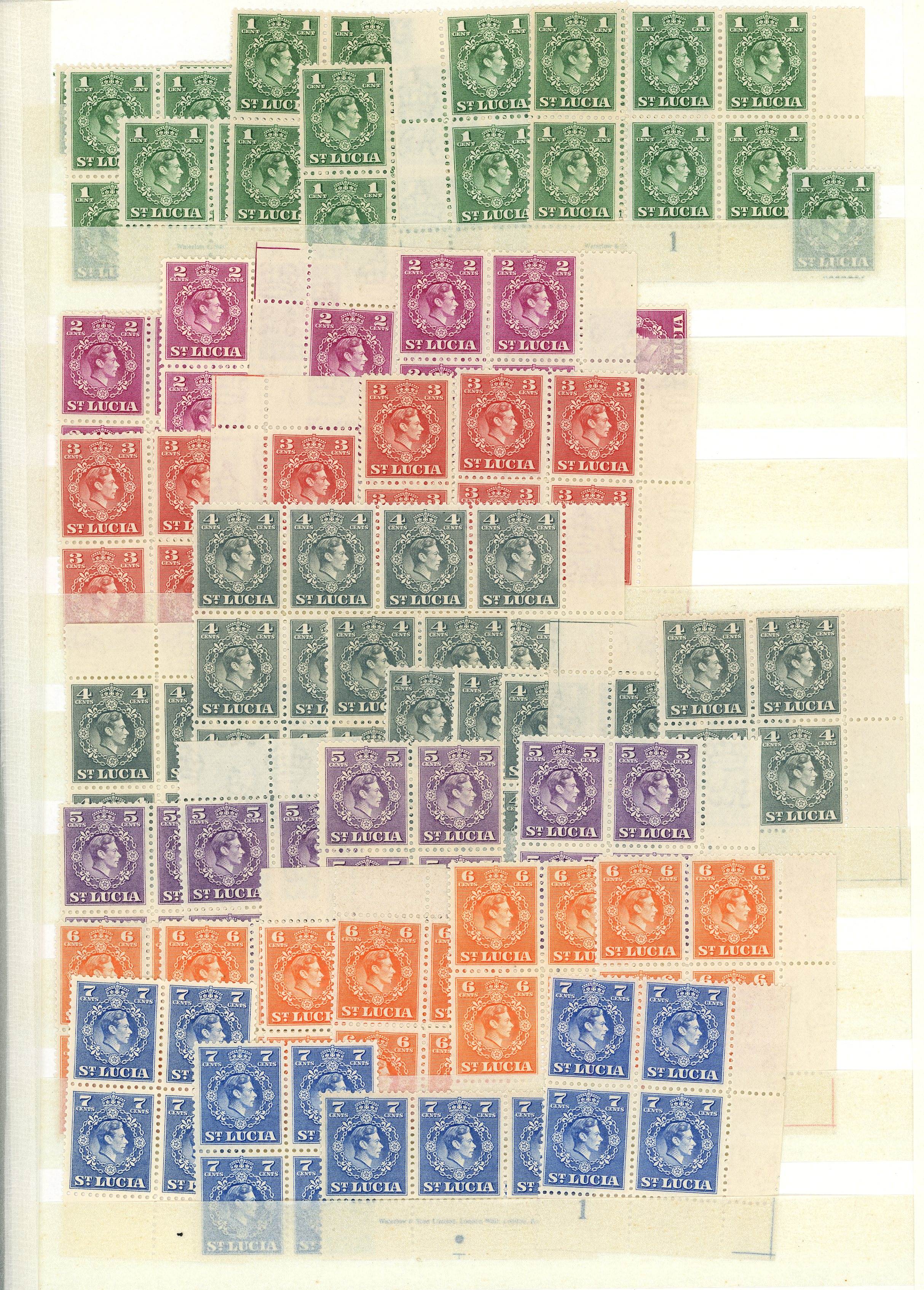 St Lucia SG 146-59 range mint