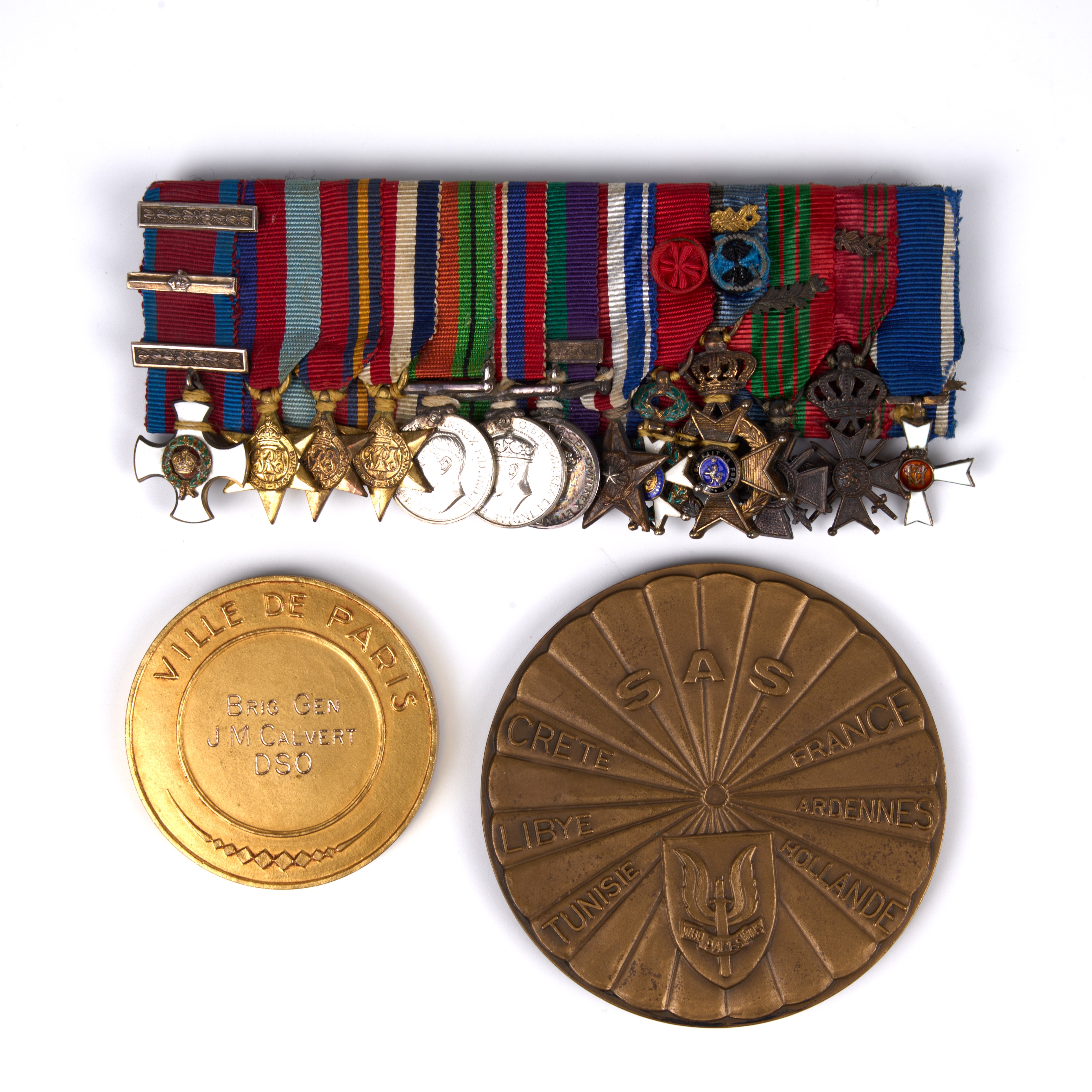 † Miniature Group attributed to Brigadier J. M. “Mad Mike” Calvert Chindit and S.A.S.