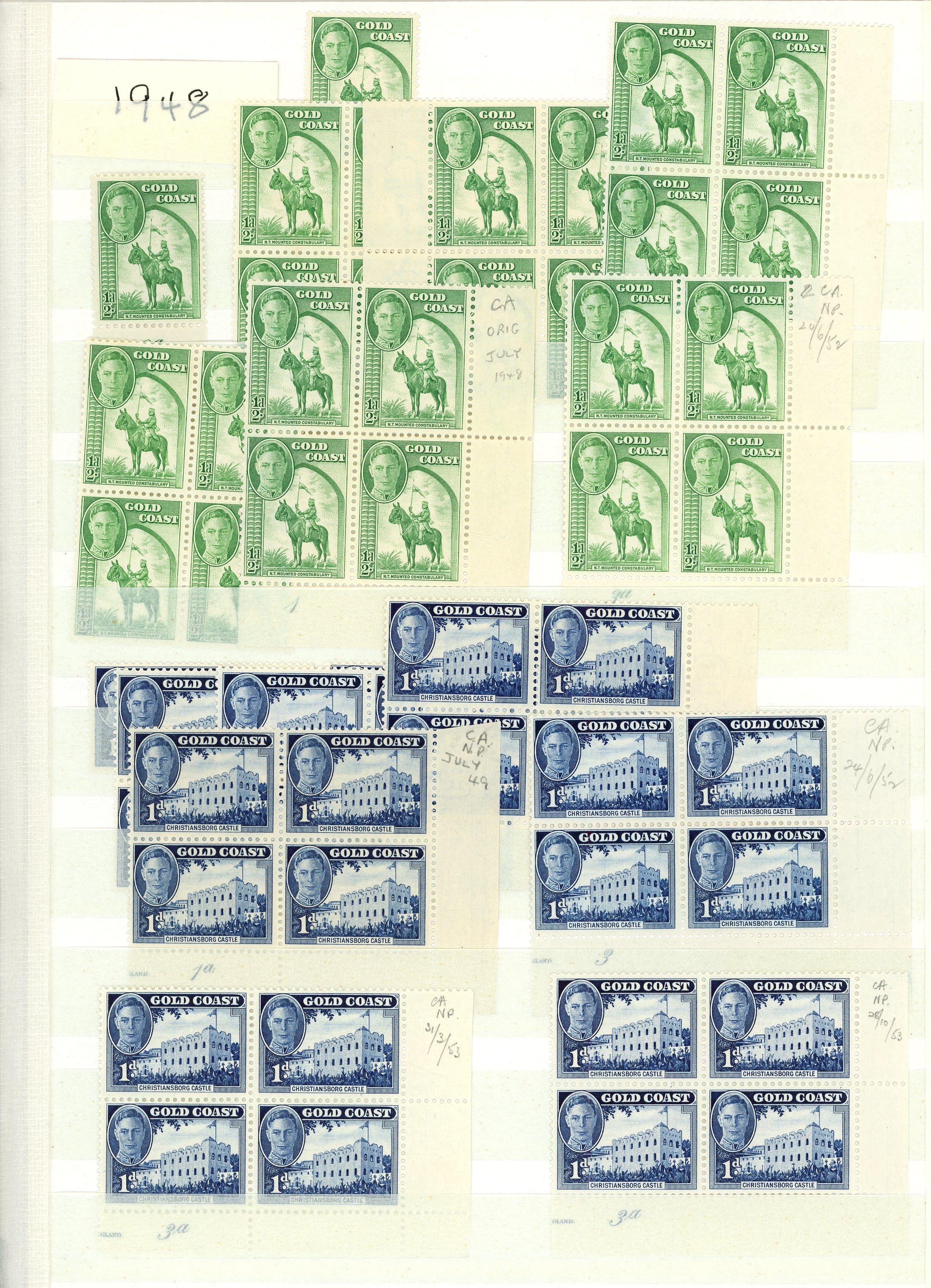 Gold Coast SG 135-146 accumulation mint