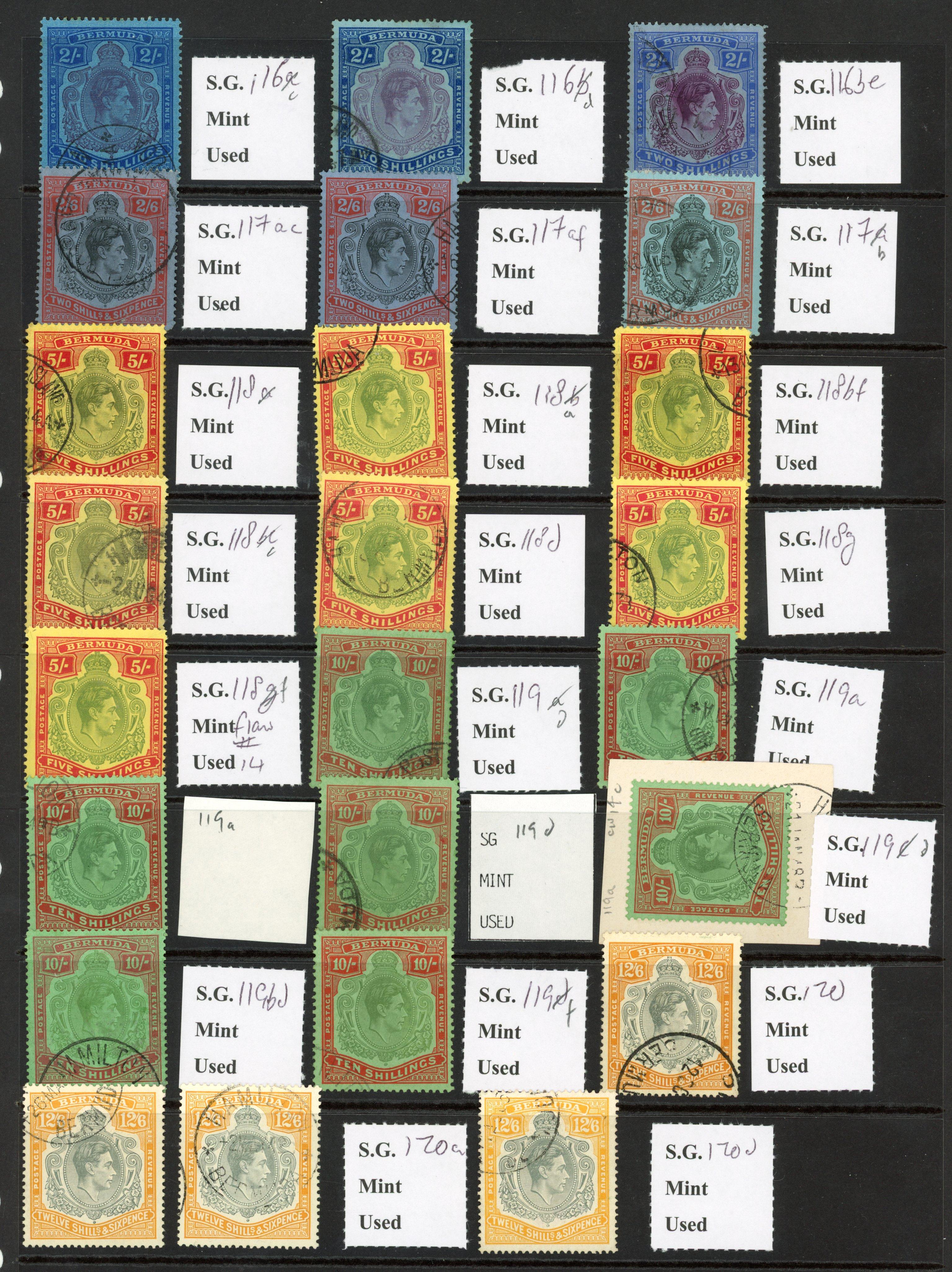 Bermuda KG VI mainly used selection