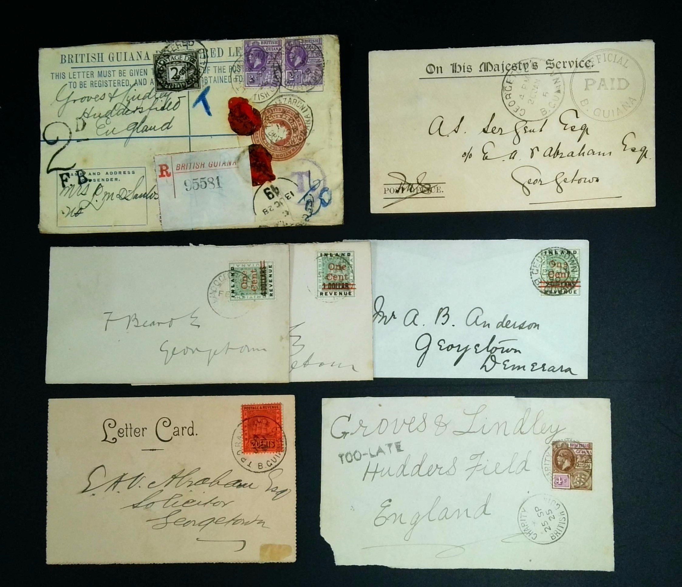 POSTAL HISTORY: 1890-1938 (circa) box...