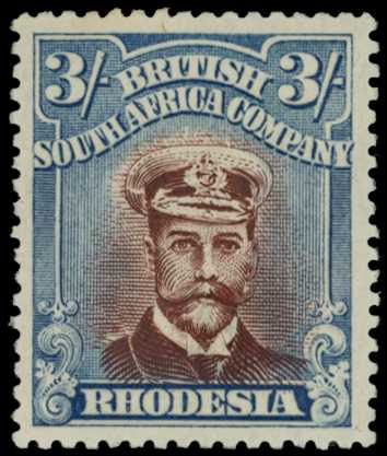 1922-3 3/- Head Die IIIB, perf 15, white...
