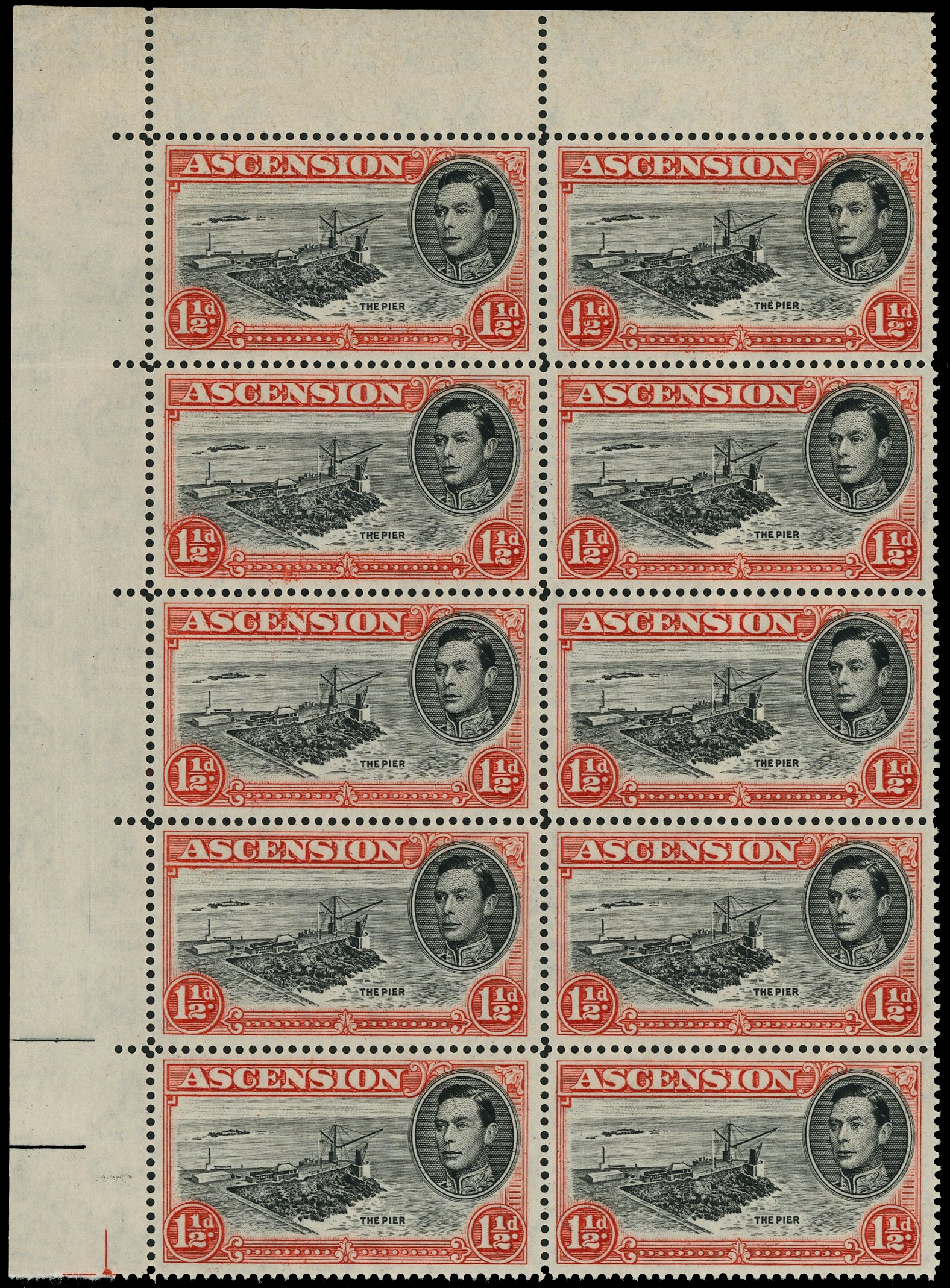 Ascension SG 40ca, cb block mint