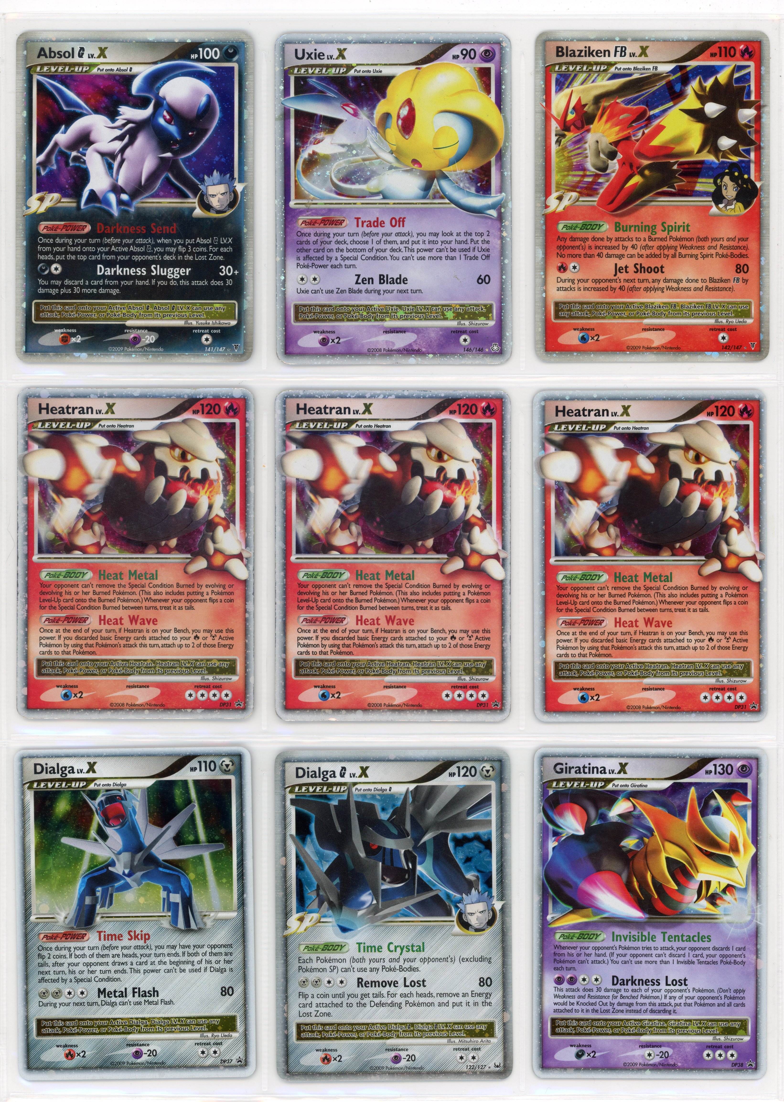 LV.X Collection - x9 Cards from Diamond and Pearl // Platinum