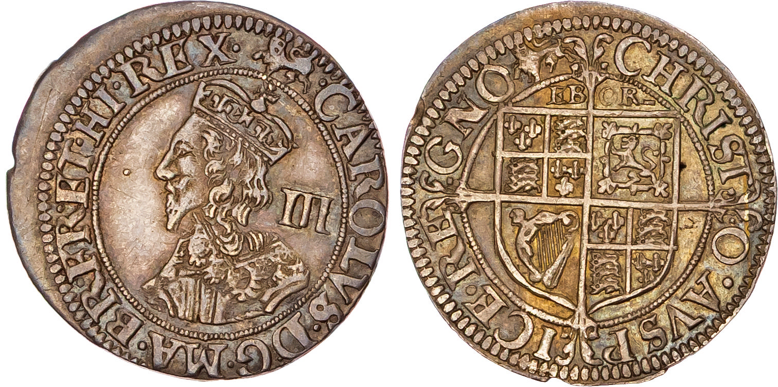 Charles I (1625-1649), AR Threepence, Civil War Issues, York mint (1643-4), mm. lion.