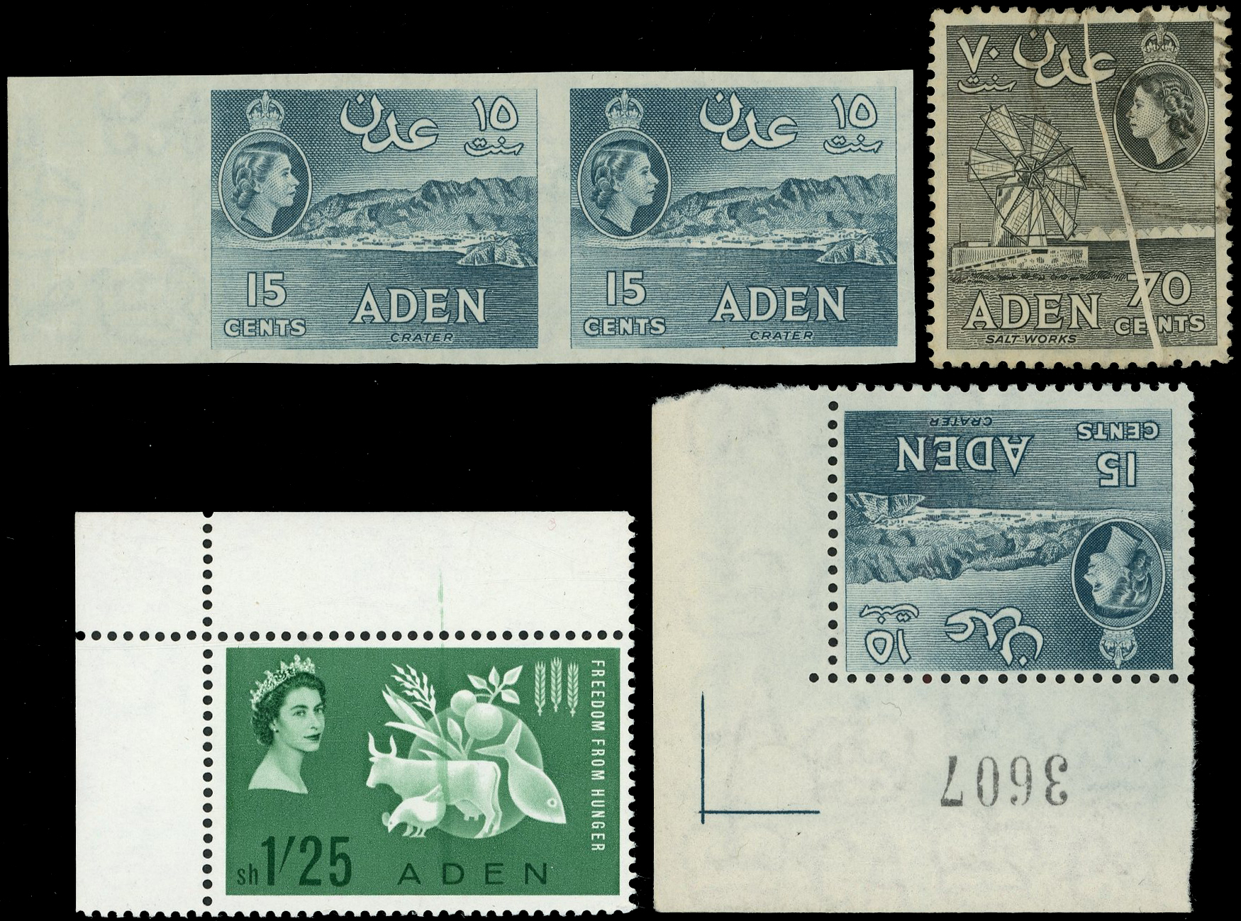 Aden SG 53-79var QEII varieites