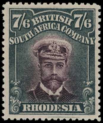 1913-7 7/6d Head Die II, perf 15. Large...