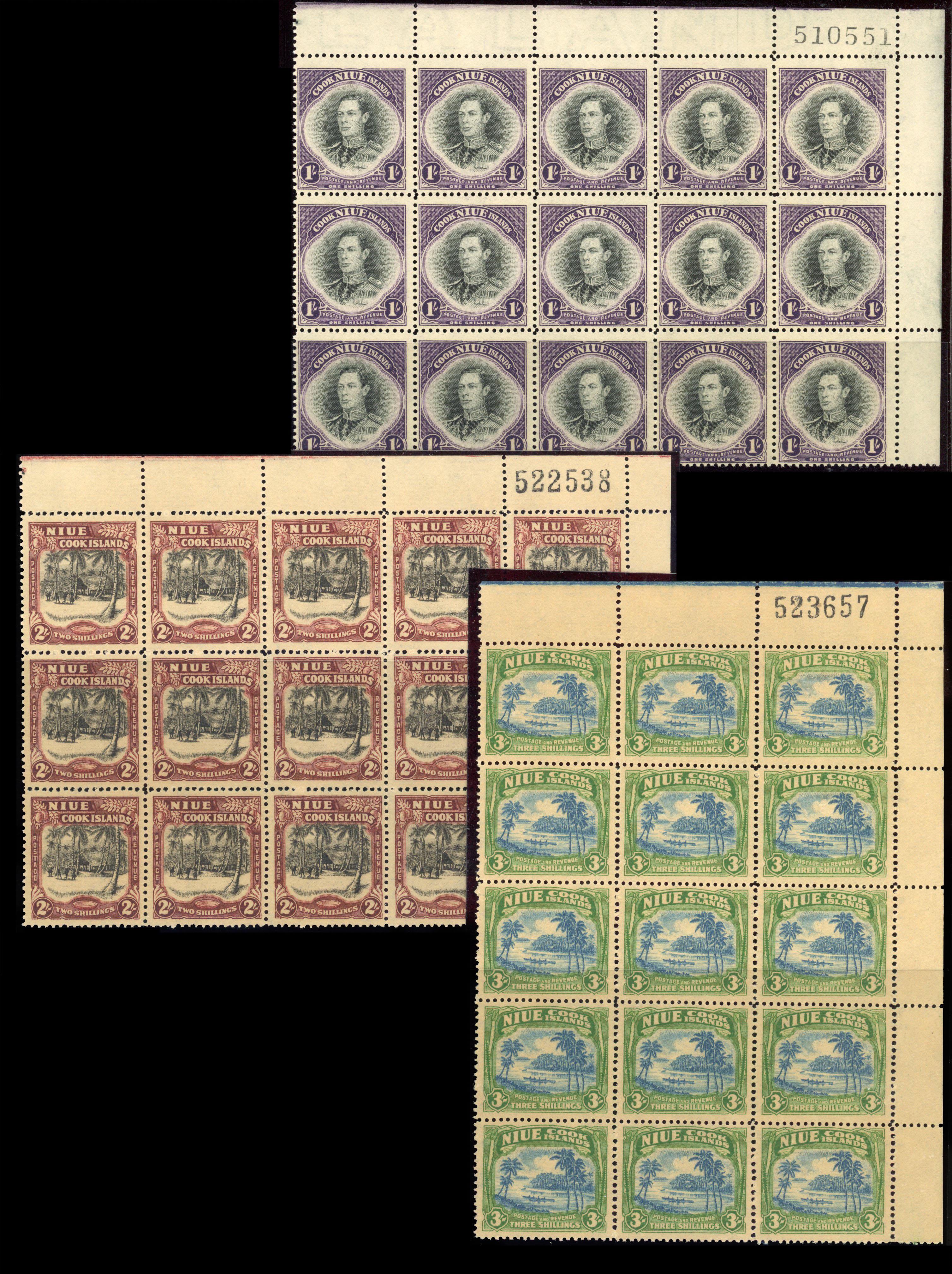 Niue SG 75-7 blocks mint