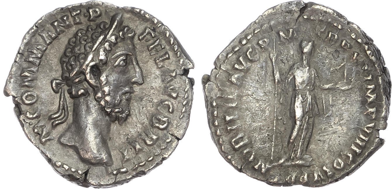 Commodus (AD 177-192) AR Denarius, Rome, AD 187-188, 3.41g. 