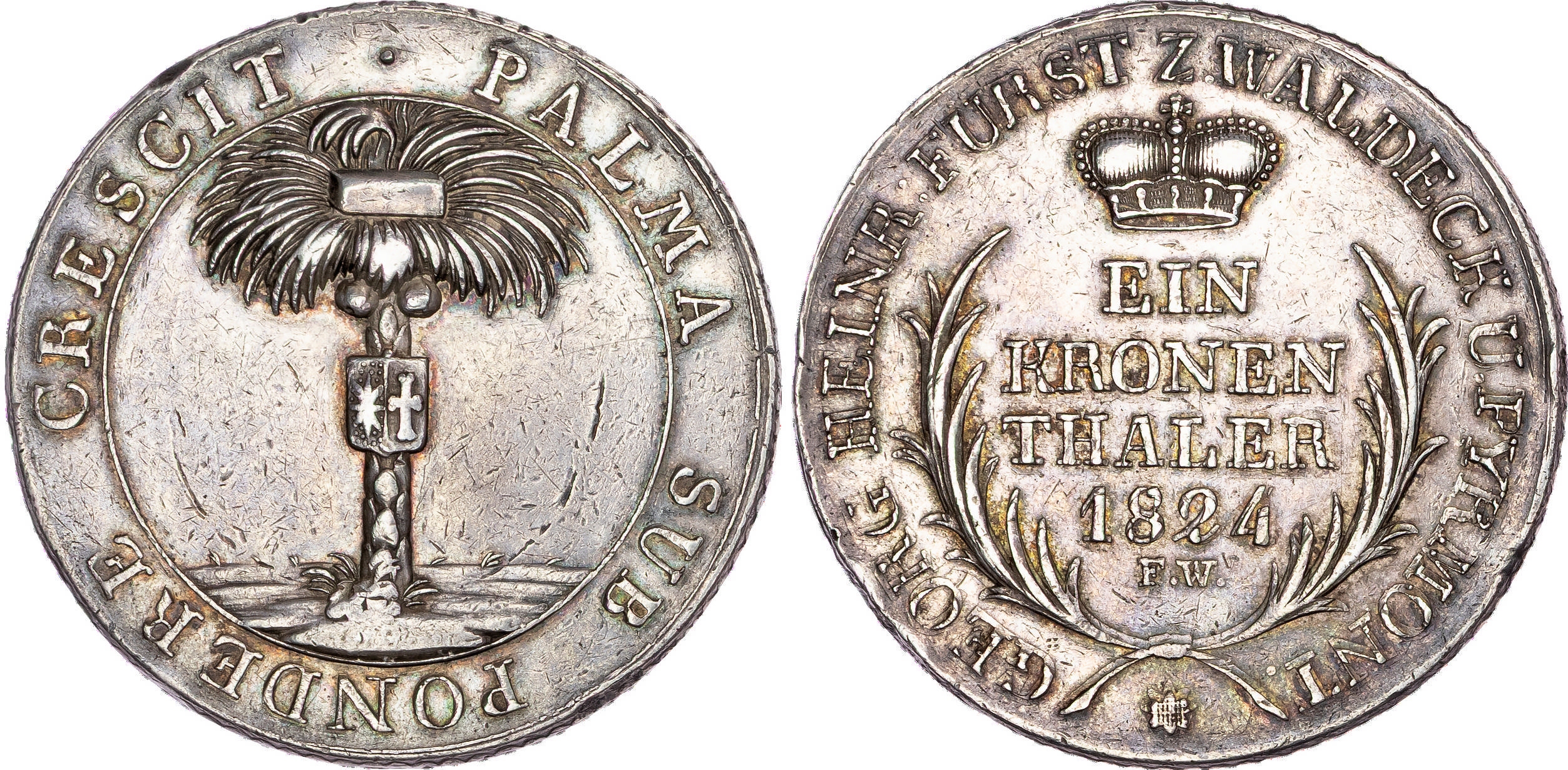 Germany, Waldeck-Pyrmont, Georg Friedrich Heinrich (1813-1845), silver Taler