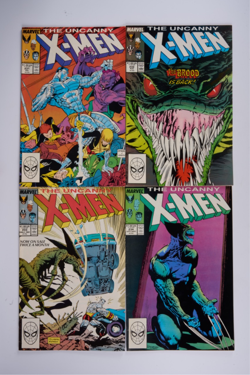 Uncanny X-Men Volume 1 Including Iconic Cover #251 (Marvel Comics, 1988-96) Bundle of 105