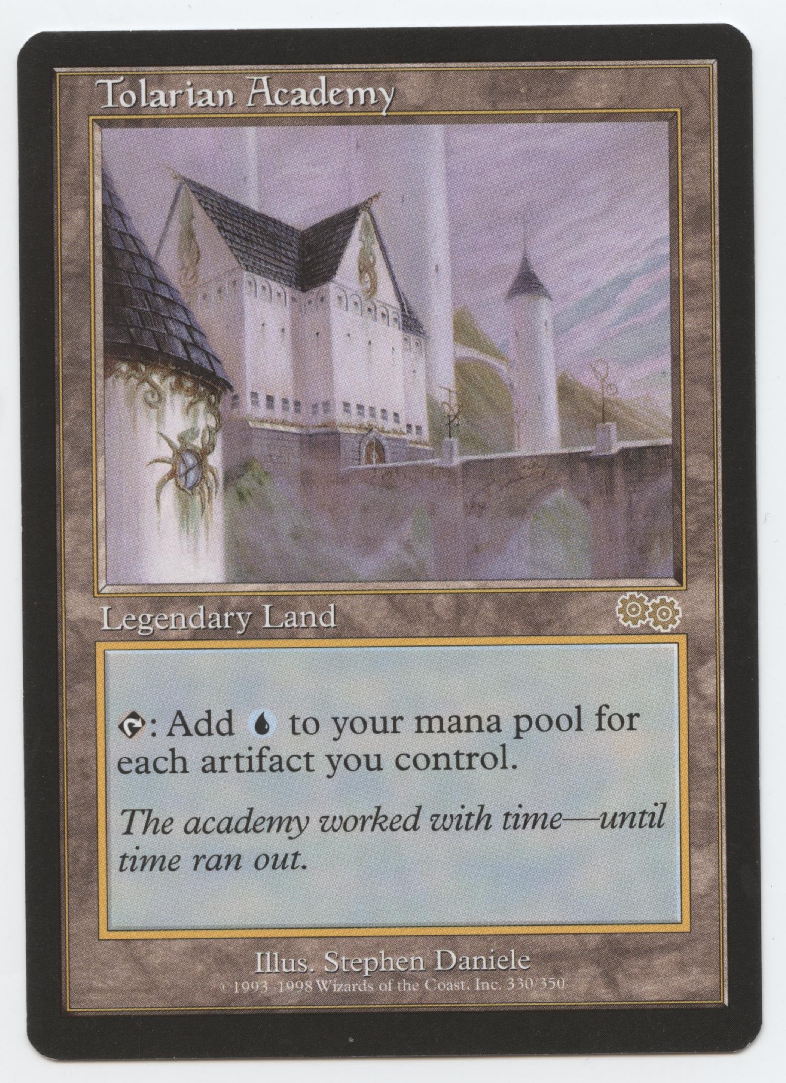 Magic The Gathering - Tolarian Academy - Urza's Saga - Near Mint Condition
