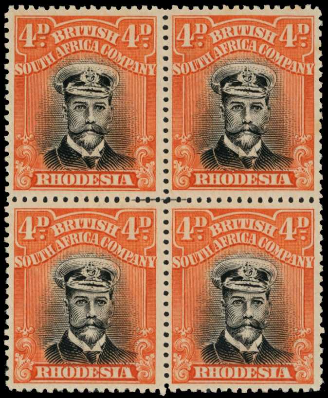 1917-20 4d Head Die IIIB, perf 15, white...