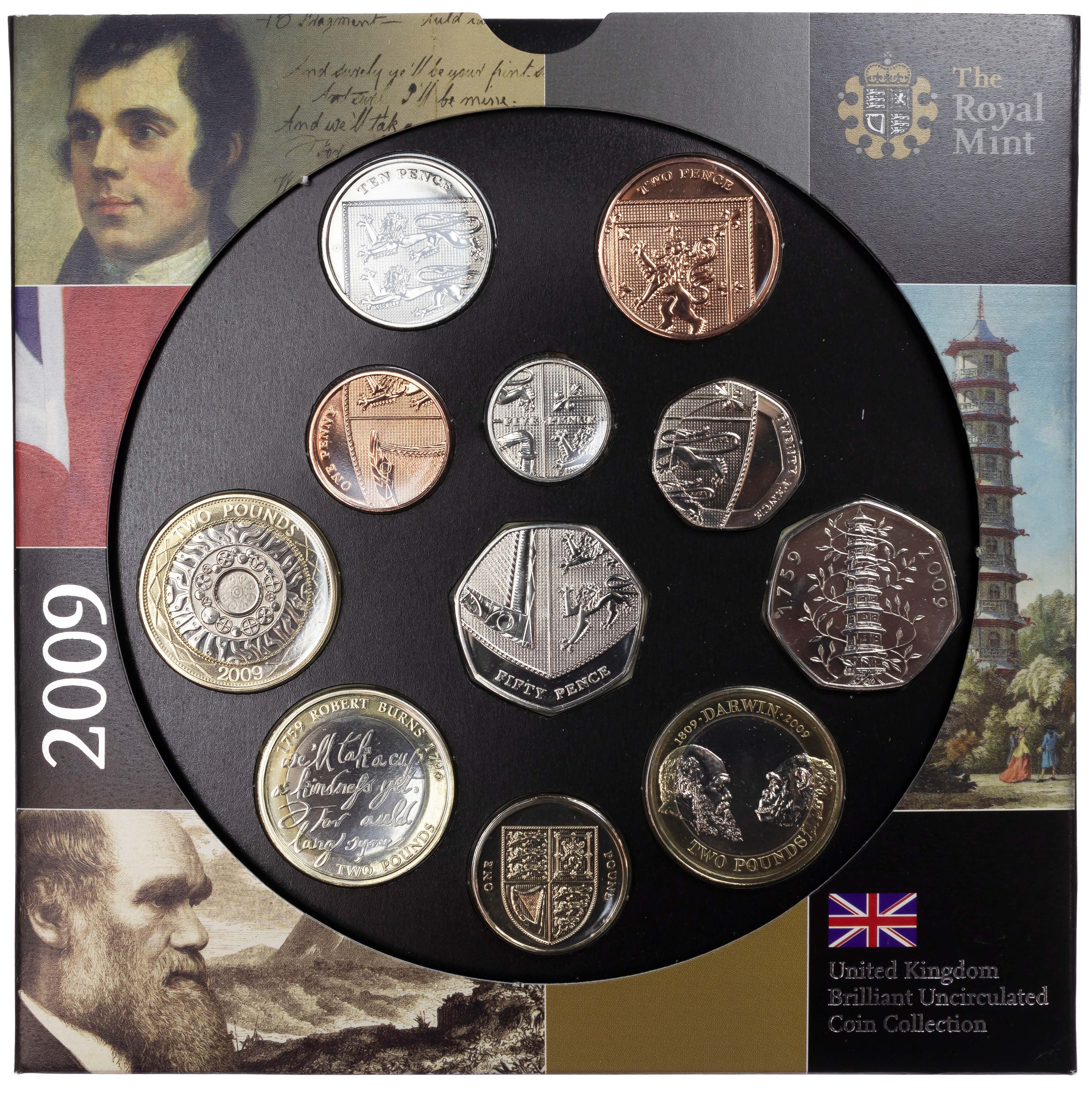 Elizabeth II (1952-2022), Brilliant Uncirculated Set, 2009.