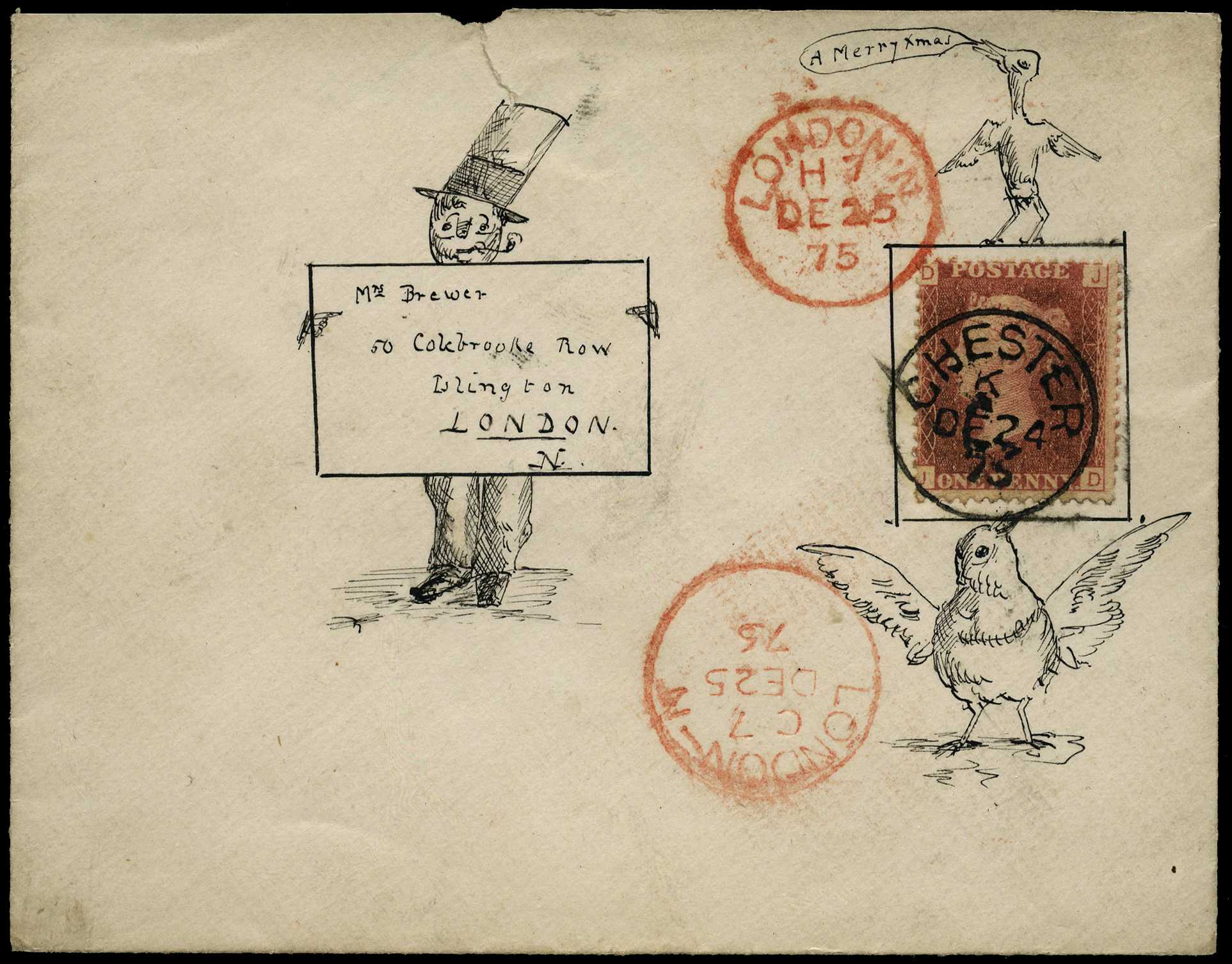 ILLUSTRATED ENVELOPE: 1873...