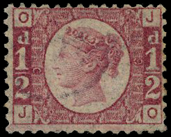 1871 ½d rose-red Pl.9.