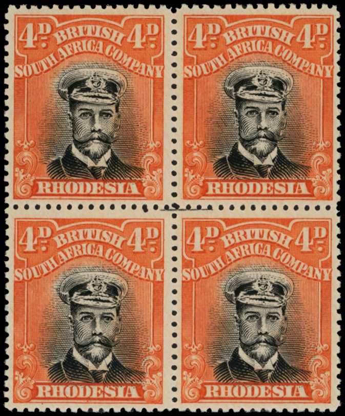 1917-20 4d Head Die IIIB, perf 15, white...