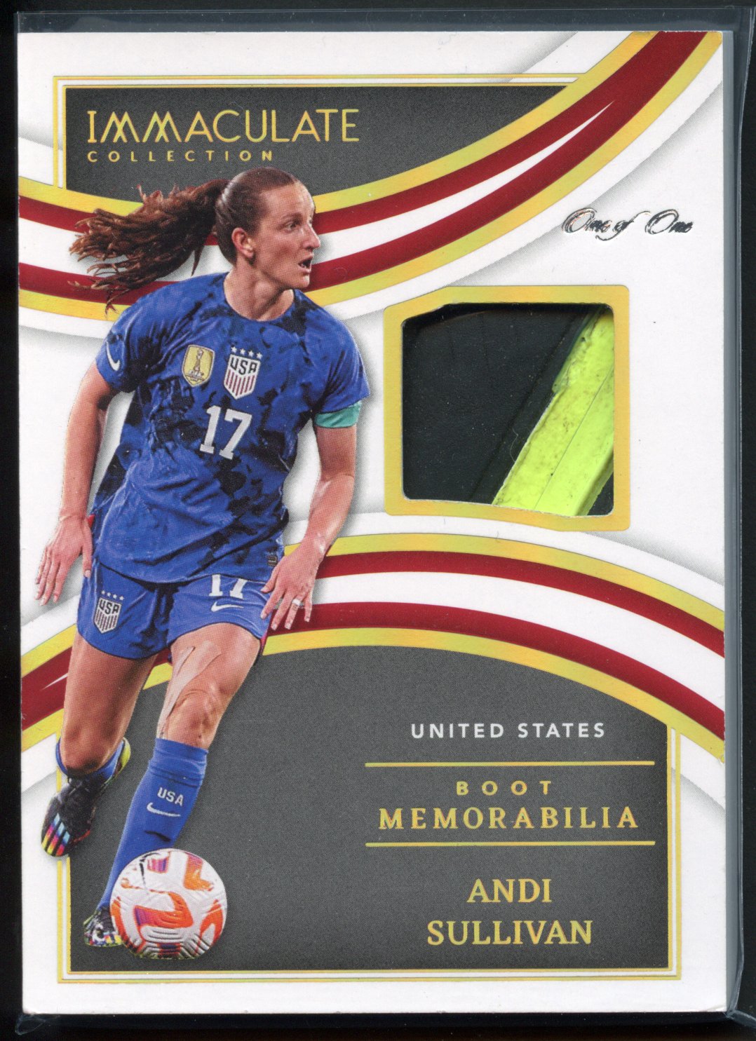 2022-2023 Panini Immaculate Andi Sullivan Boot Memorabilia 1/1