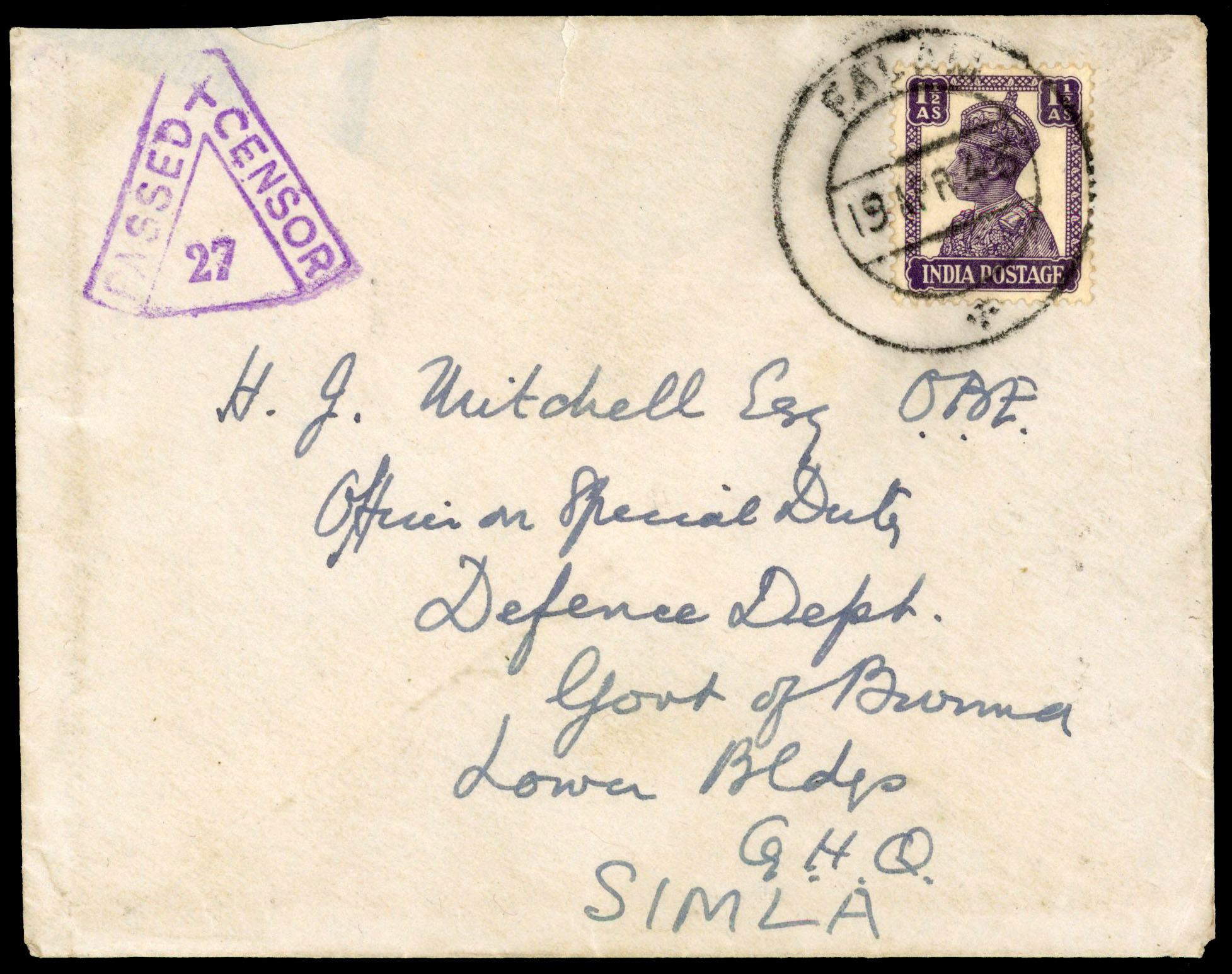 Burma Chin Hills cover