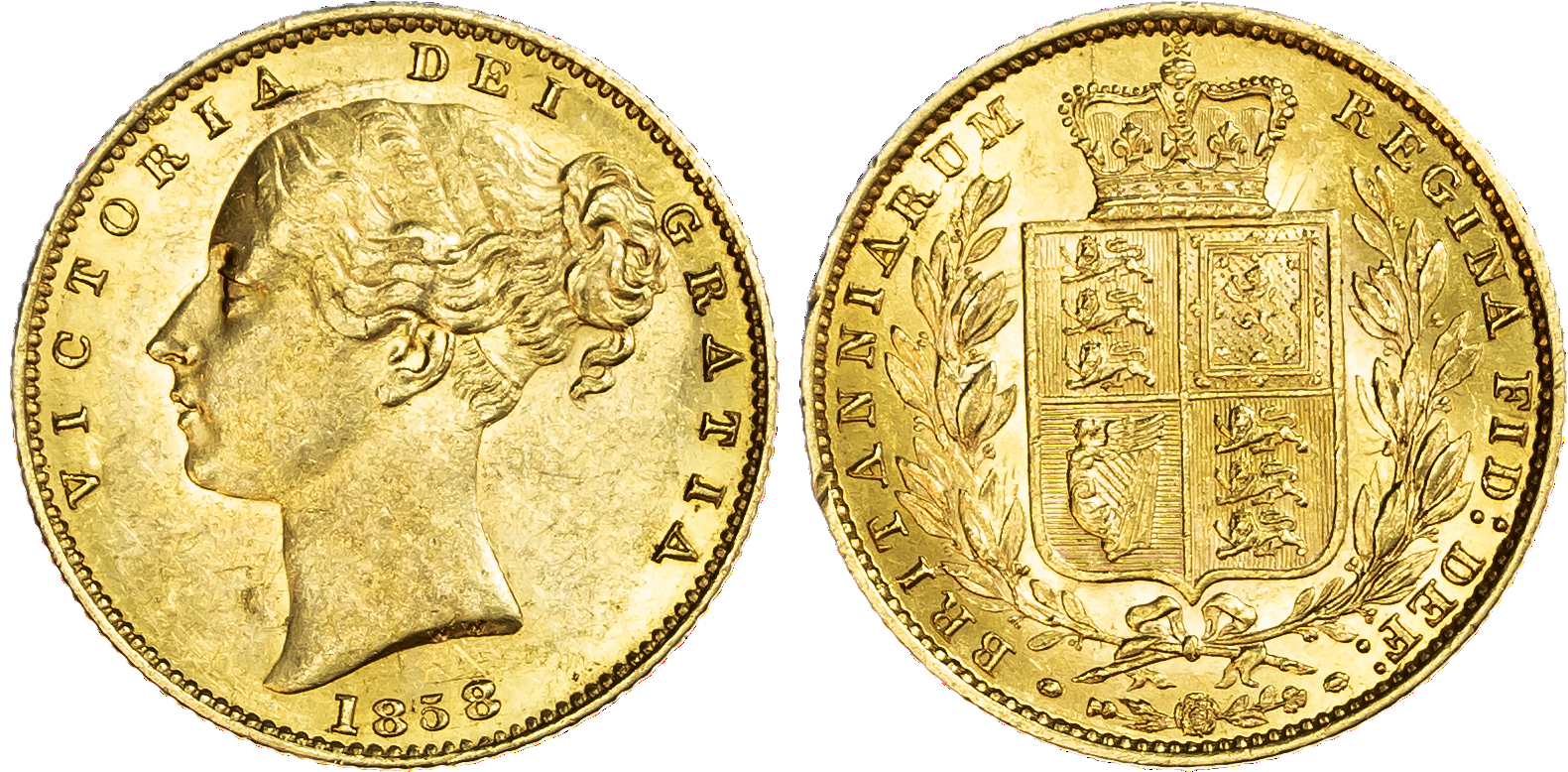 Victoria (1837-1901), Sovereign, 1858