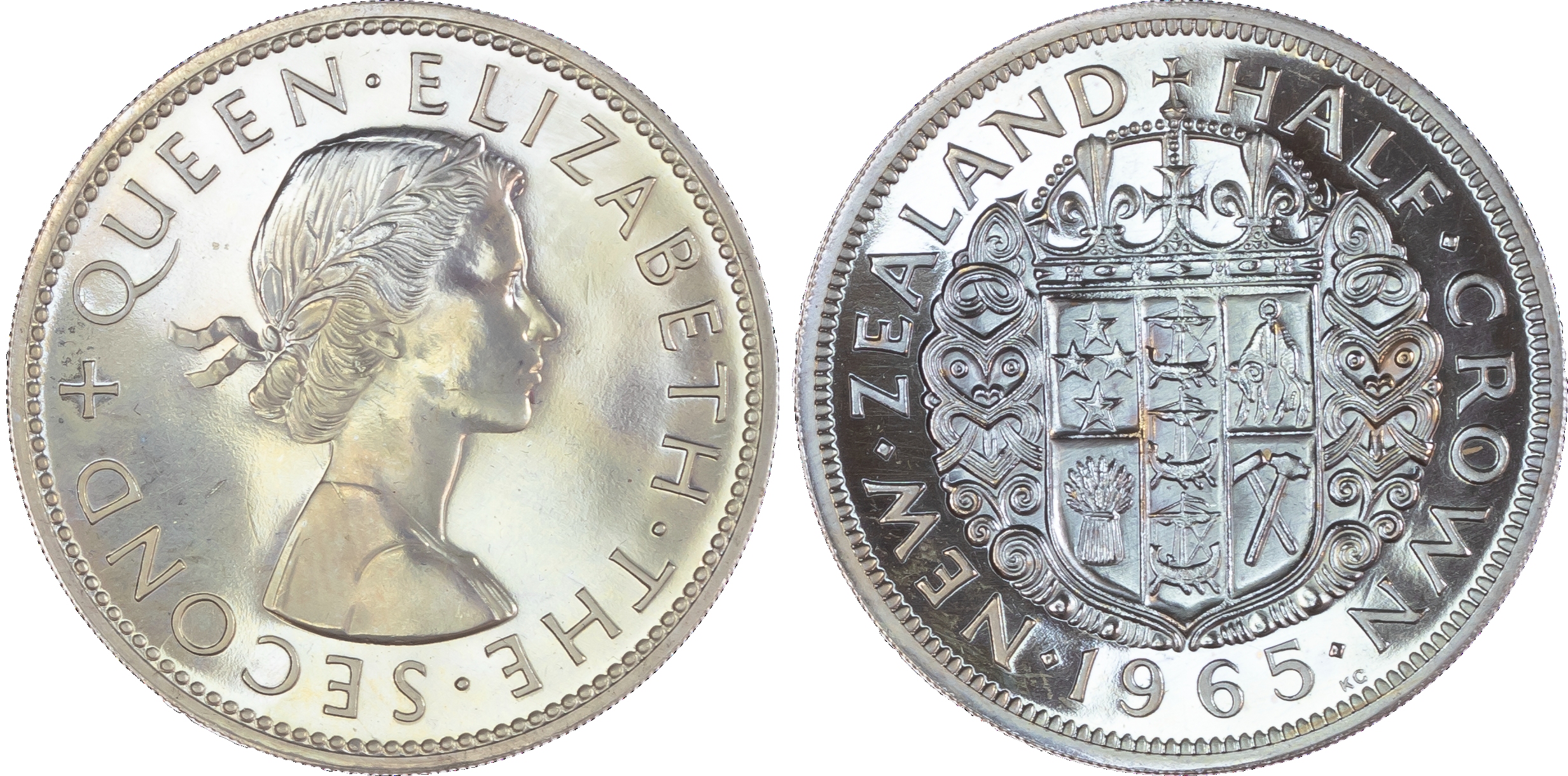 New Zealand, Elizabeth II (1952-2022), Last Pre-Decimal Proof Set (7), 1965,