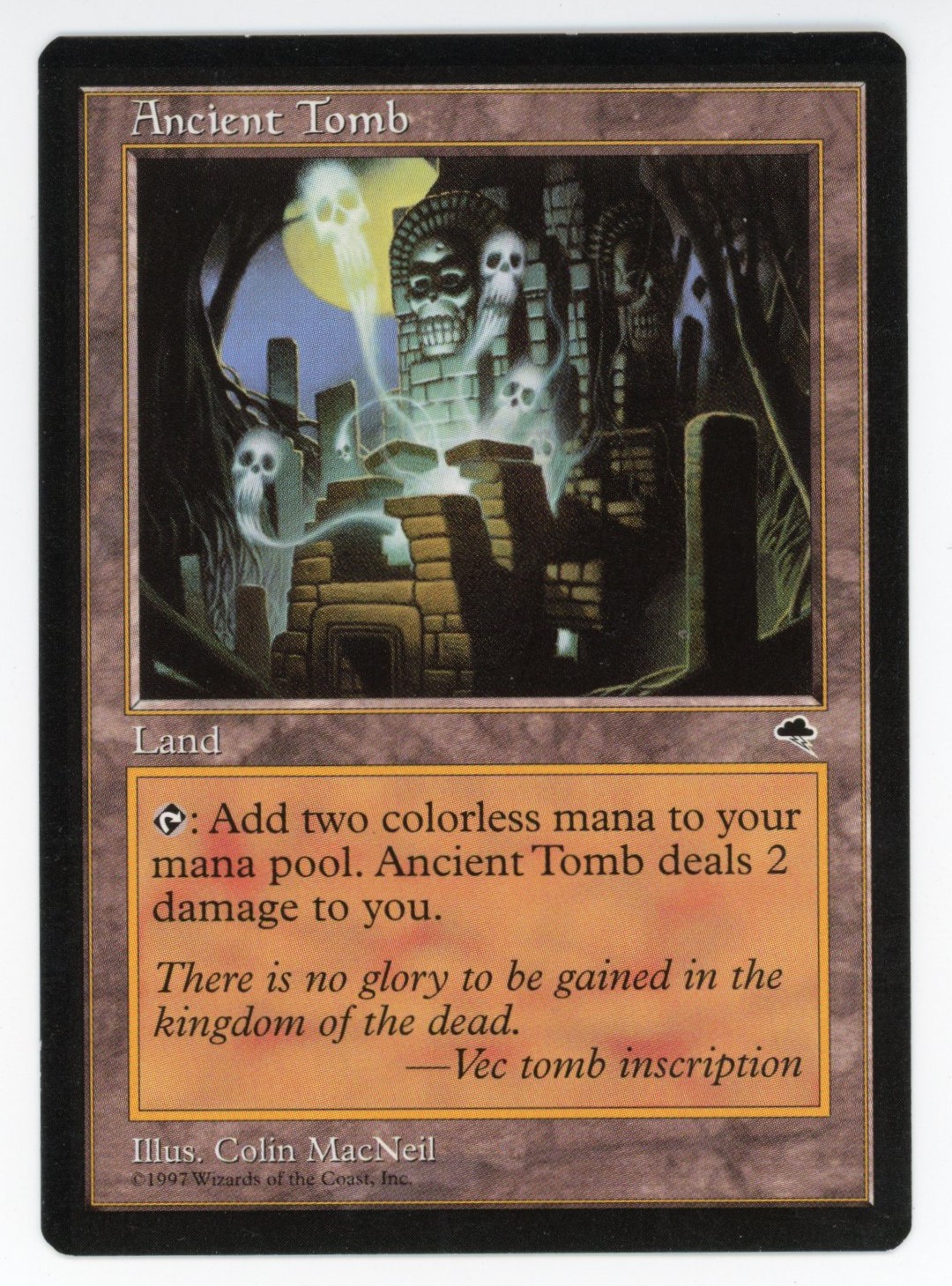 Magic The: Gathering  - Ancient Tomb  - Tempest  - Near Mint